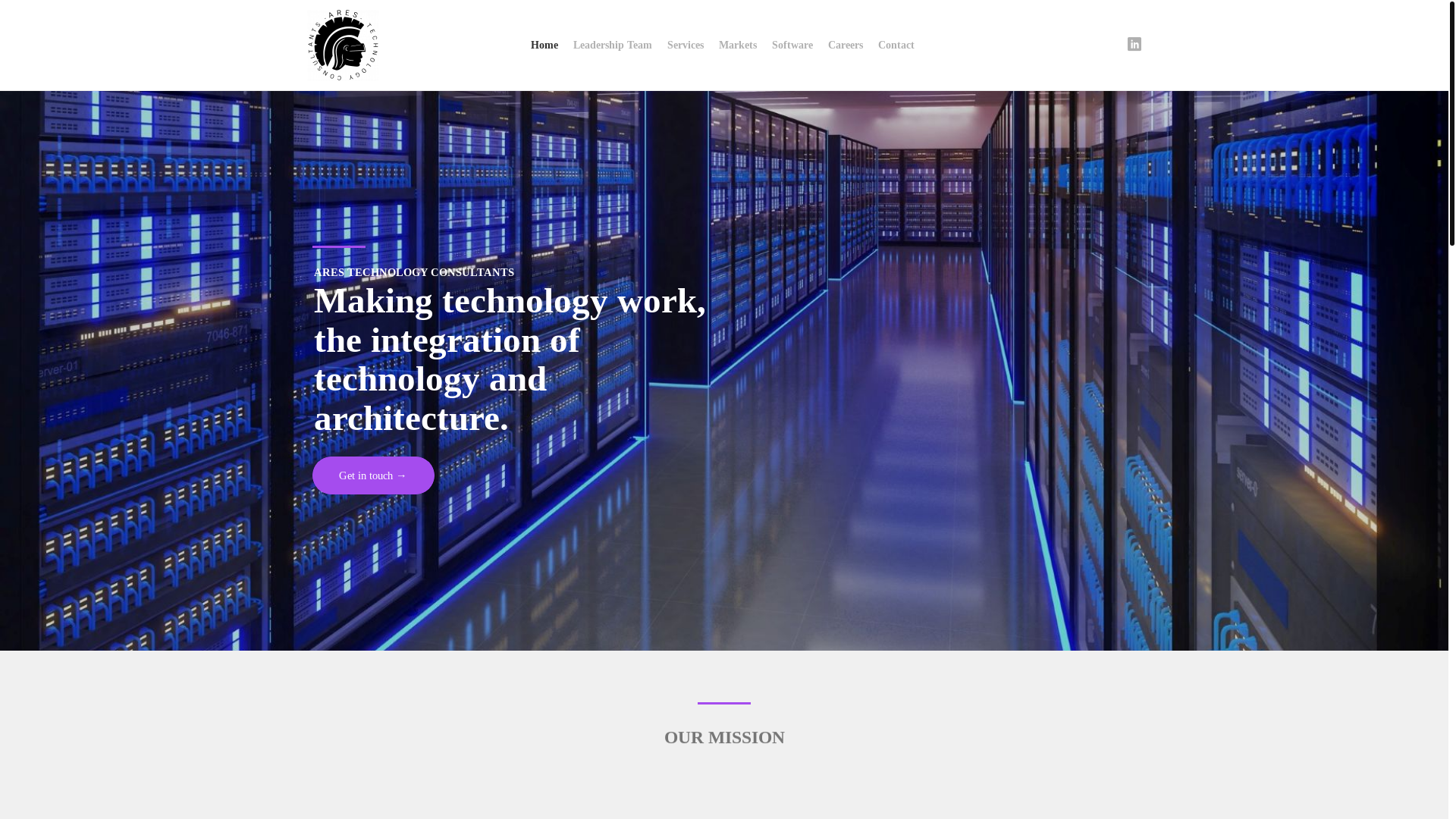 website screenshot of https://arestc.net/
