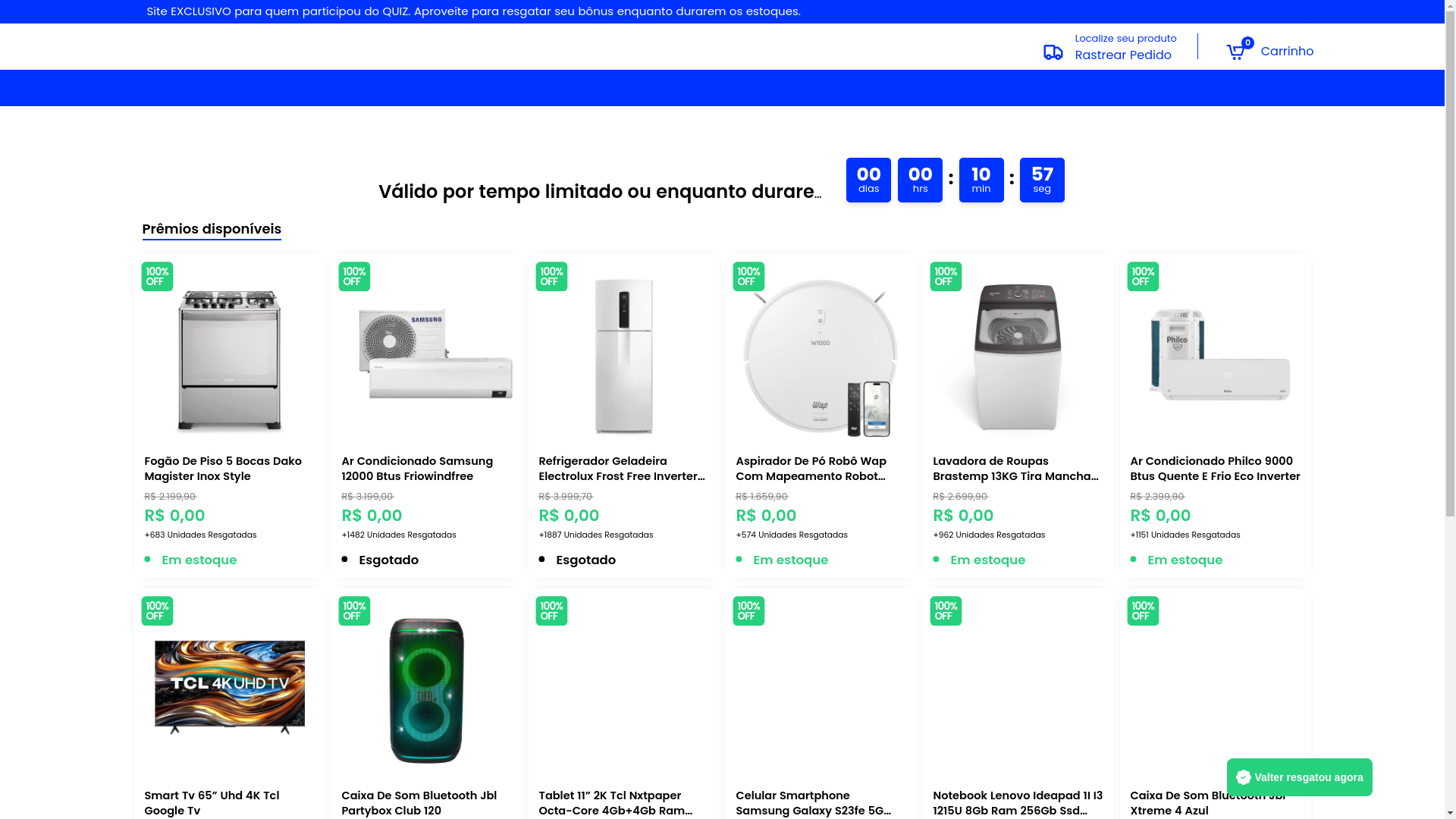 website screenshot of https://lojanox.site/
