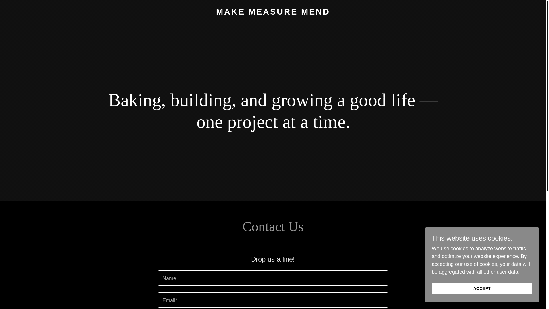 website screenshot of https://makemeasuremend.com/