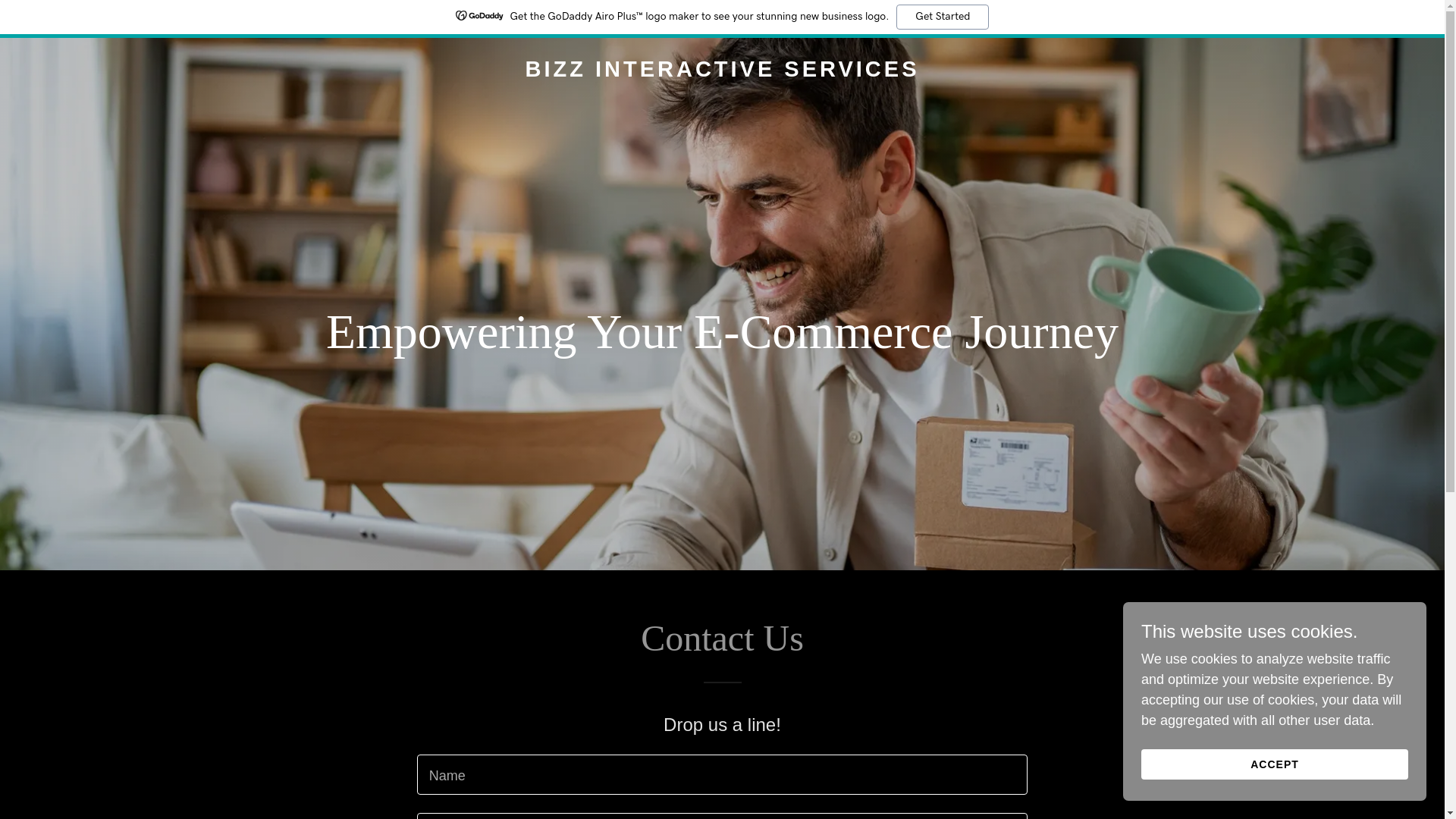 website screenshot of https://bizzintractiveservies.shop/