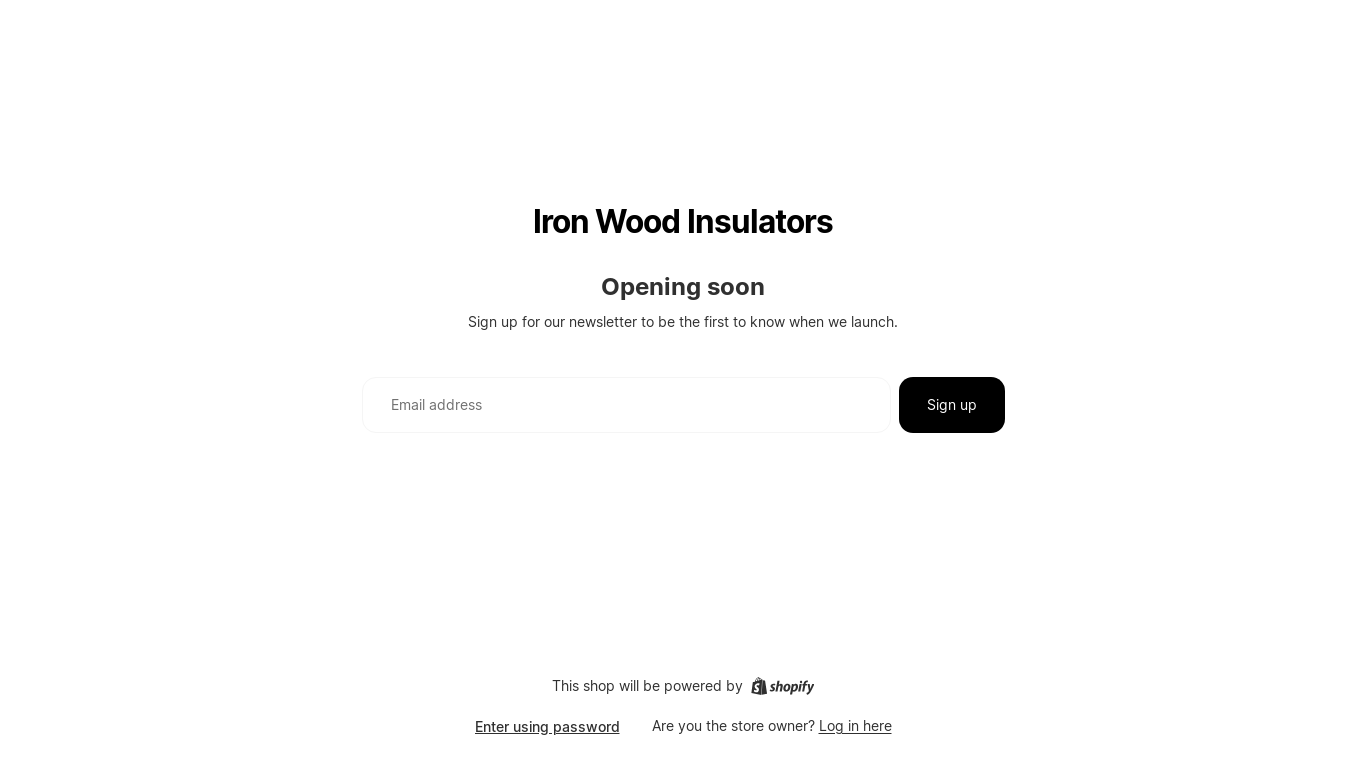 website screenshot of https://iron-woodcreations.com/