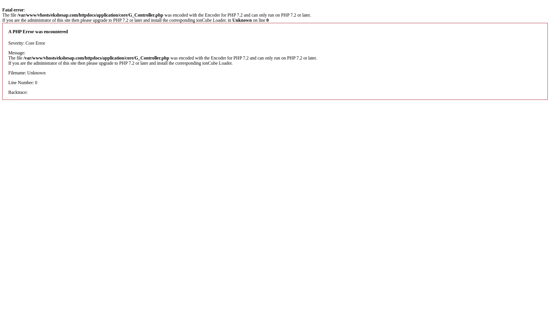 website screenshot of https://ekshesap.com/