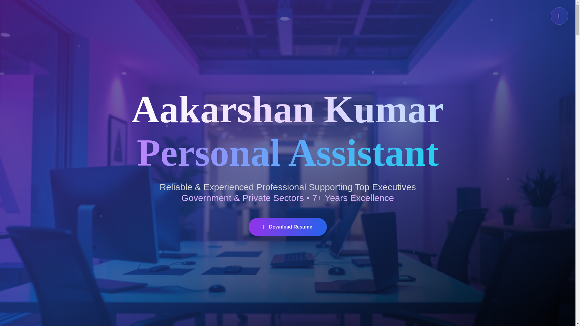 website screenshot of https://aakarshankumar.in/