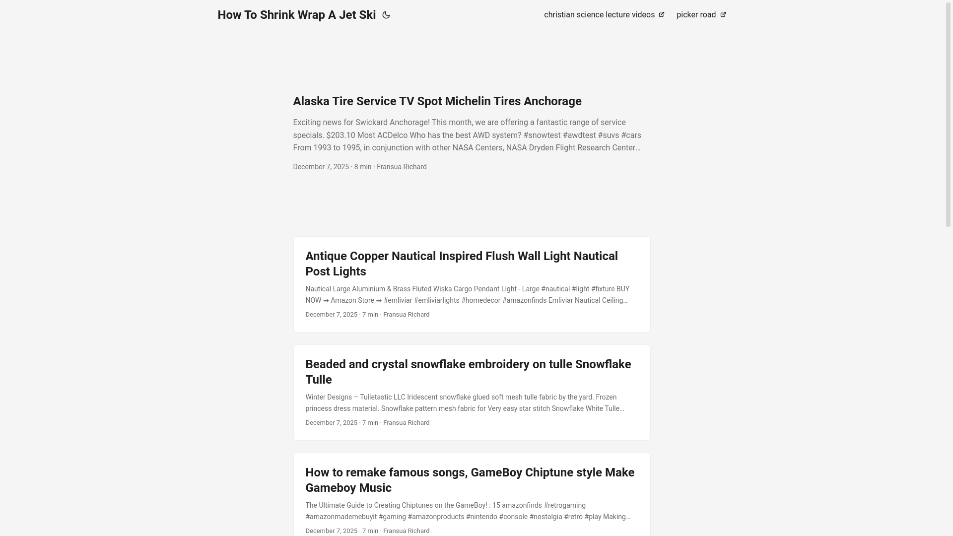 website screenshot of https://howtoshrinkwrapajetski.pages.dev/