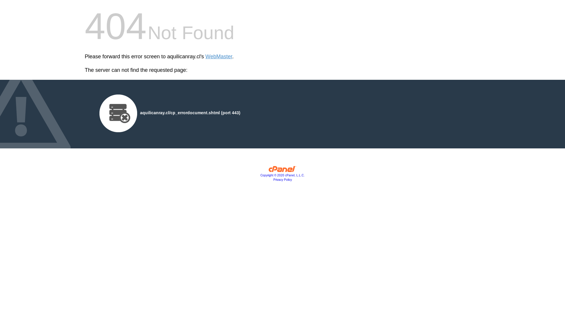 website screenshot of https://aquilicanray.cl/
