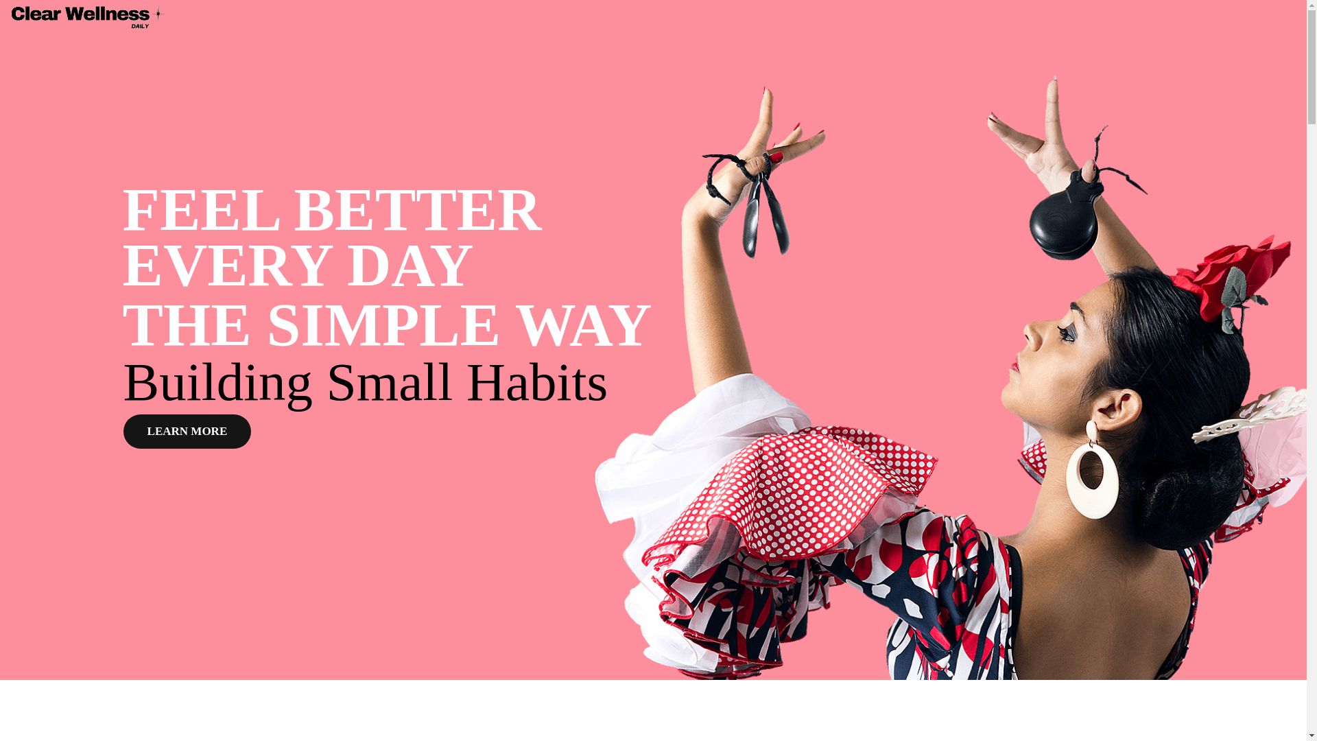 website screenshot of https://clearwellnessdaily.com/