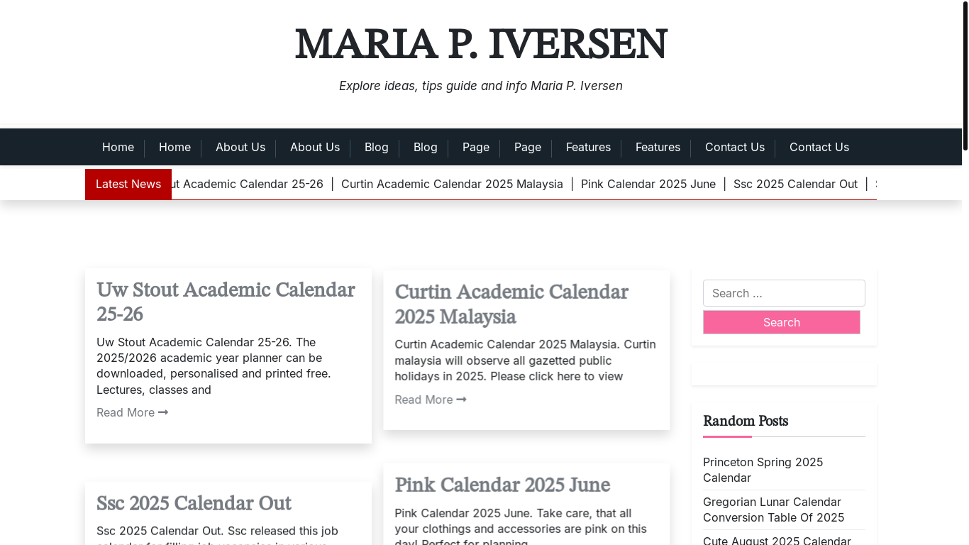 website screenshot of https://mariaiversenp.pages.dev/