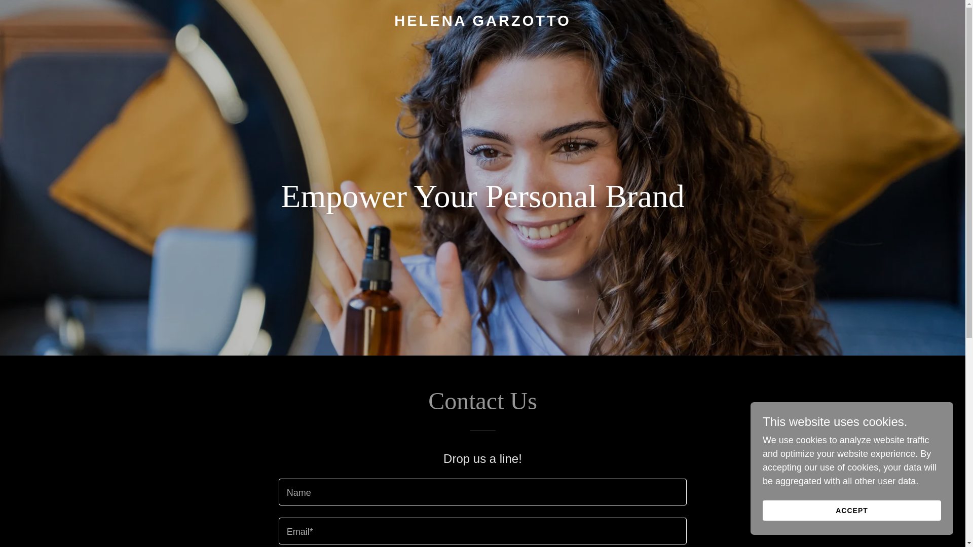 website screenshot of https://helenagarzotto.com/
