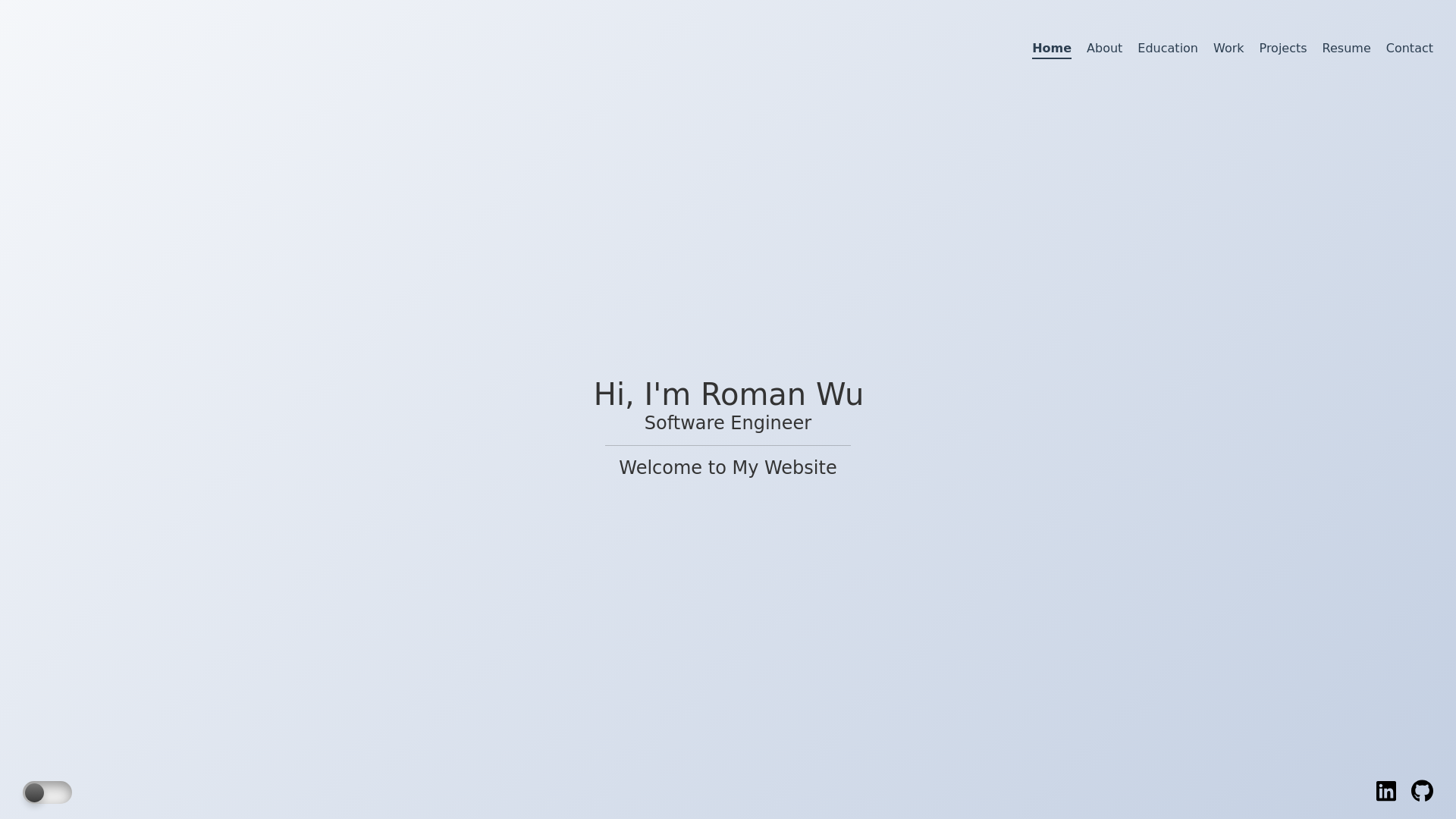 website screenshot of https://romanywu-github-io.pages.dev/
