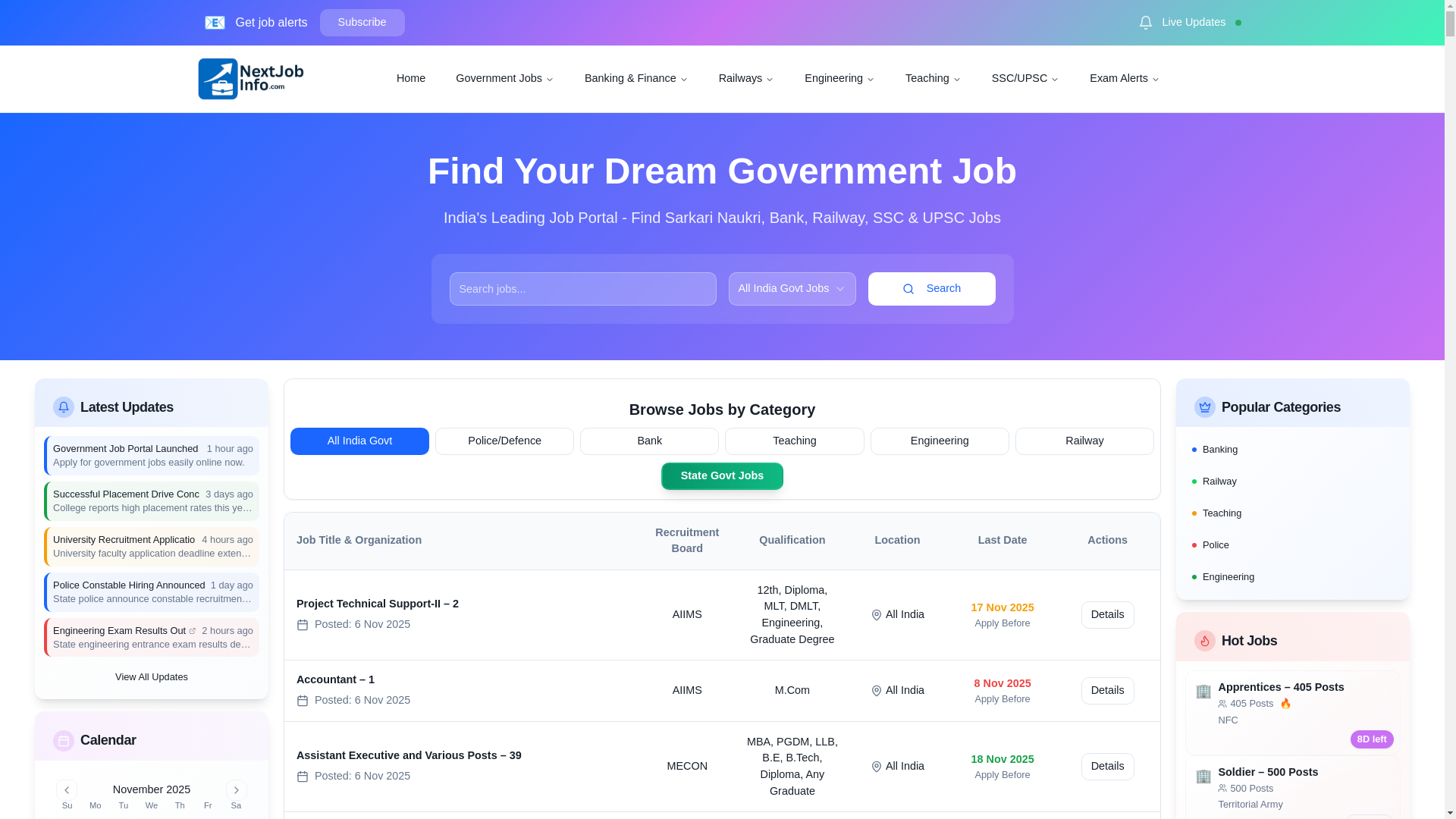 website screenshot of https://pod-nextjobinfo.pages.dev/