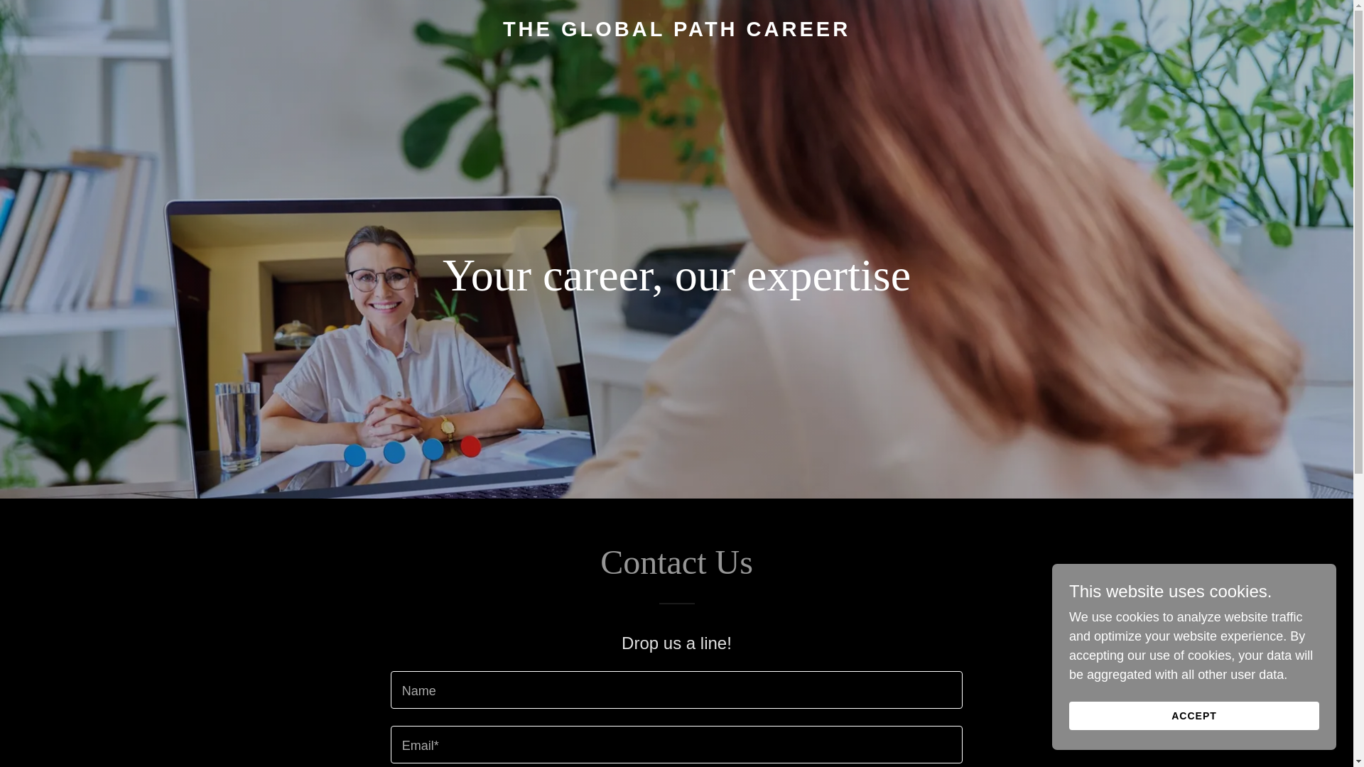 website screenshot of https://theglobalpathcareer.com/