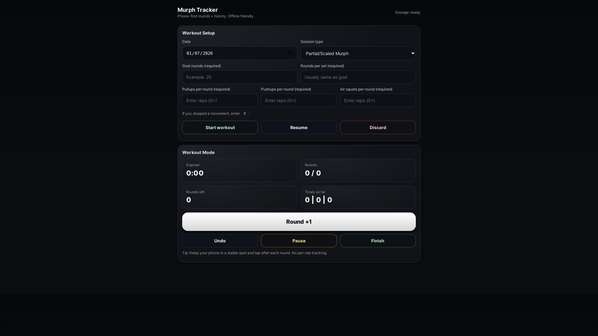 website screenshot of https://murph-tracker.pages.dev/
