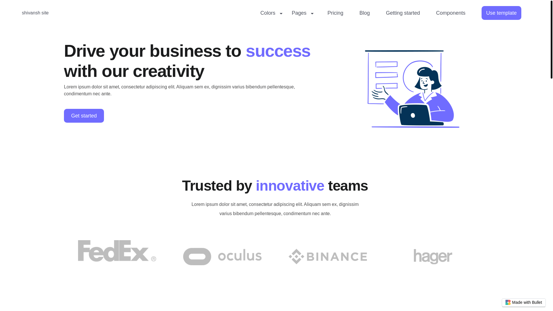 website screenshot of https://shivansh-site-bullet.pages.dev/