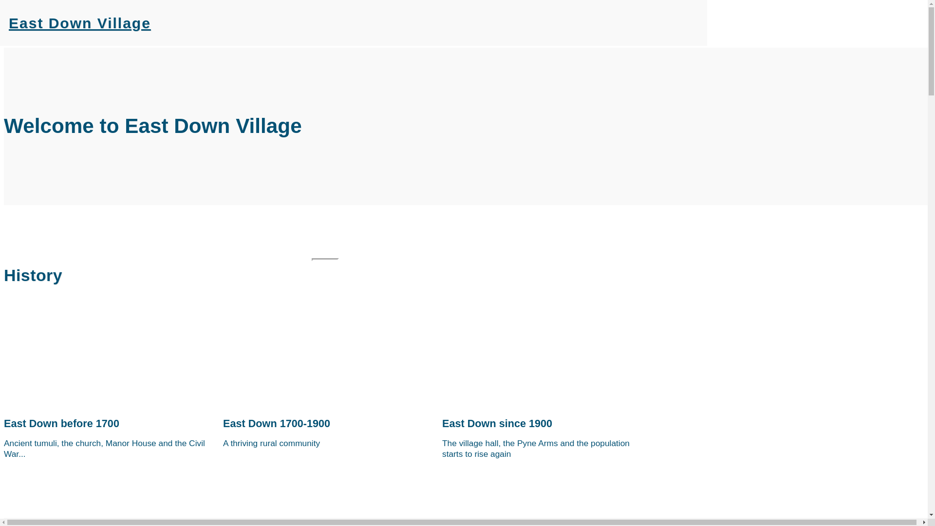 website screenshot of https://eastdownvillage.co.uk/