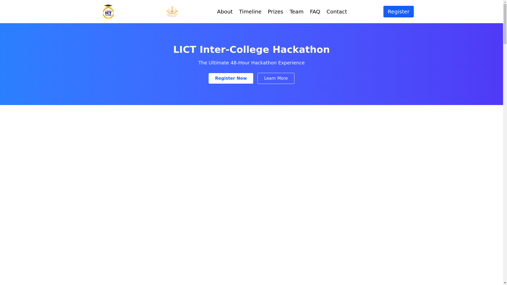 website screenshot of https://lumbiniictclub.com/