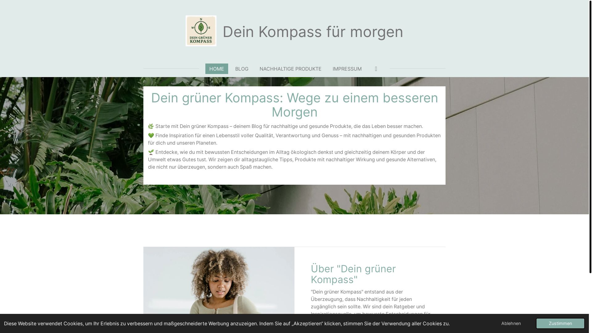 website screenshot of https://deingruenerkompass.com/