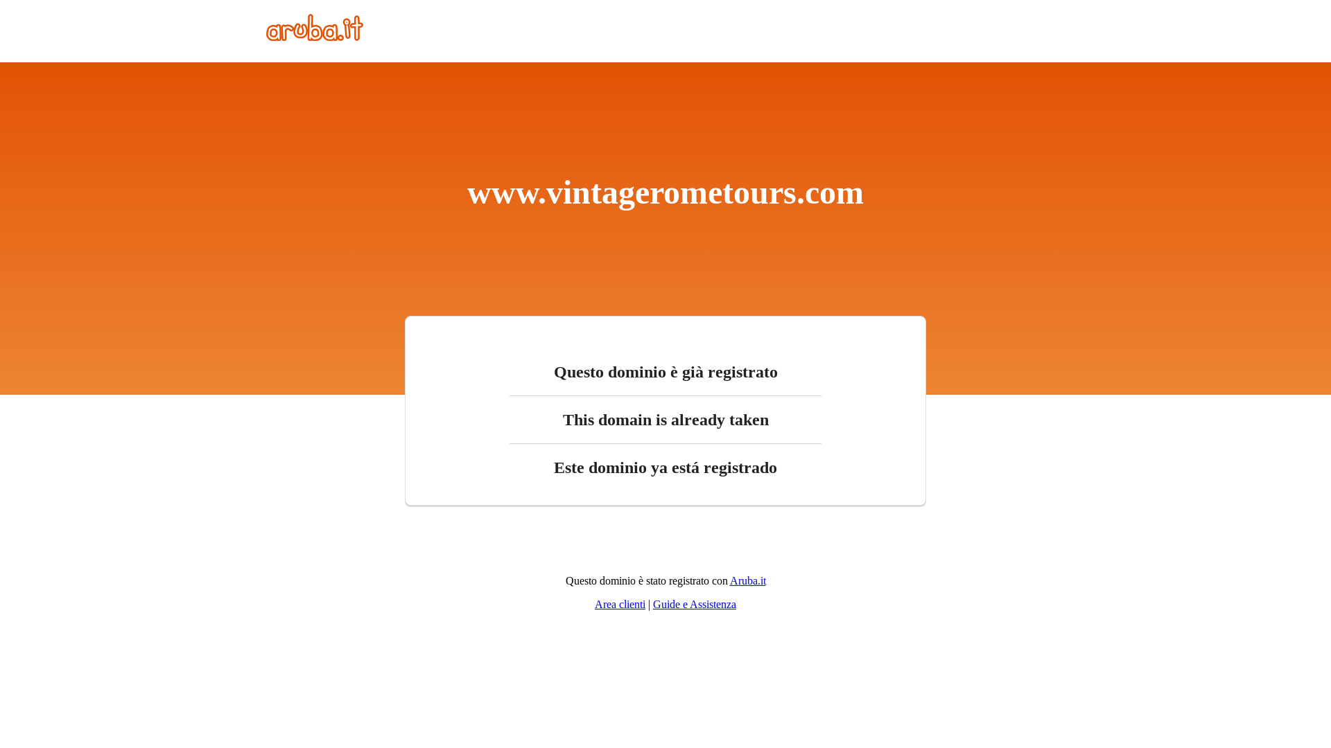 website screenshot of https://vintagerometours.it/