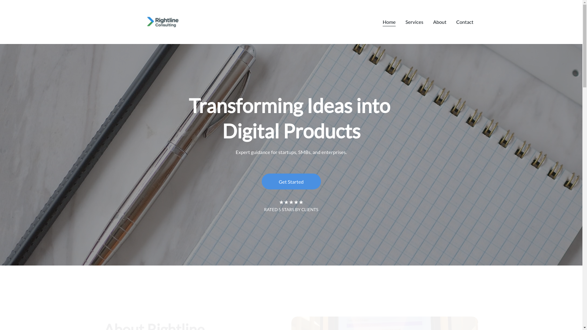 website screenshot of https://rightlineconsulting.com/