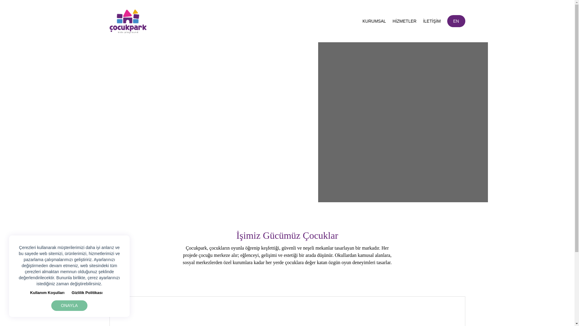 website screenshot of https://cocukpark.tr/