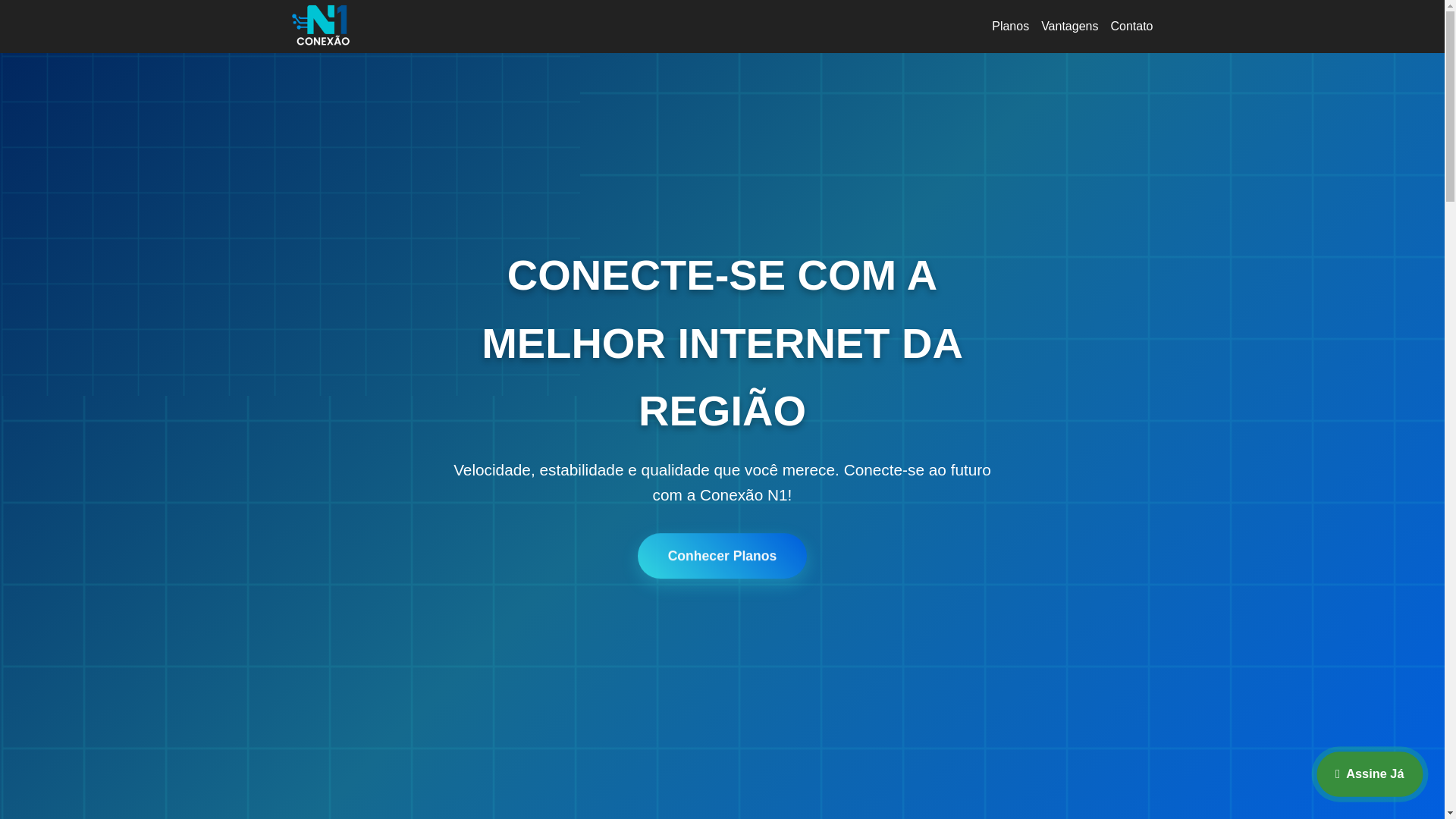 website screenshot of https://conexaon1.com.br/