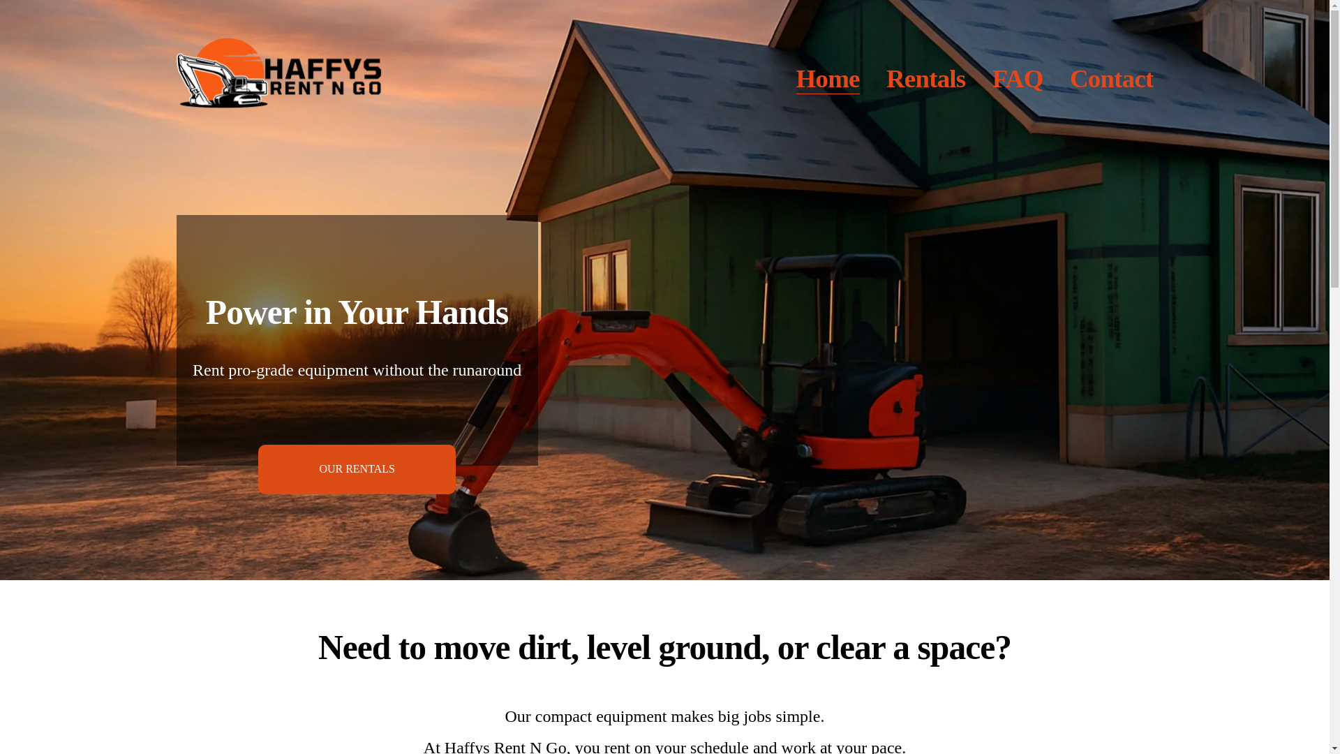 website screenshot of https://haffysrentngo.ca/