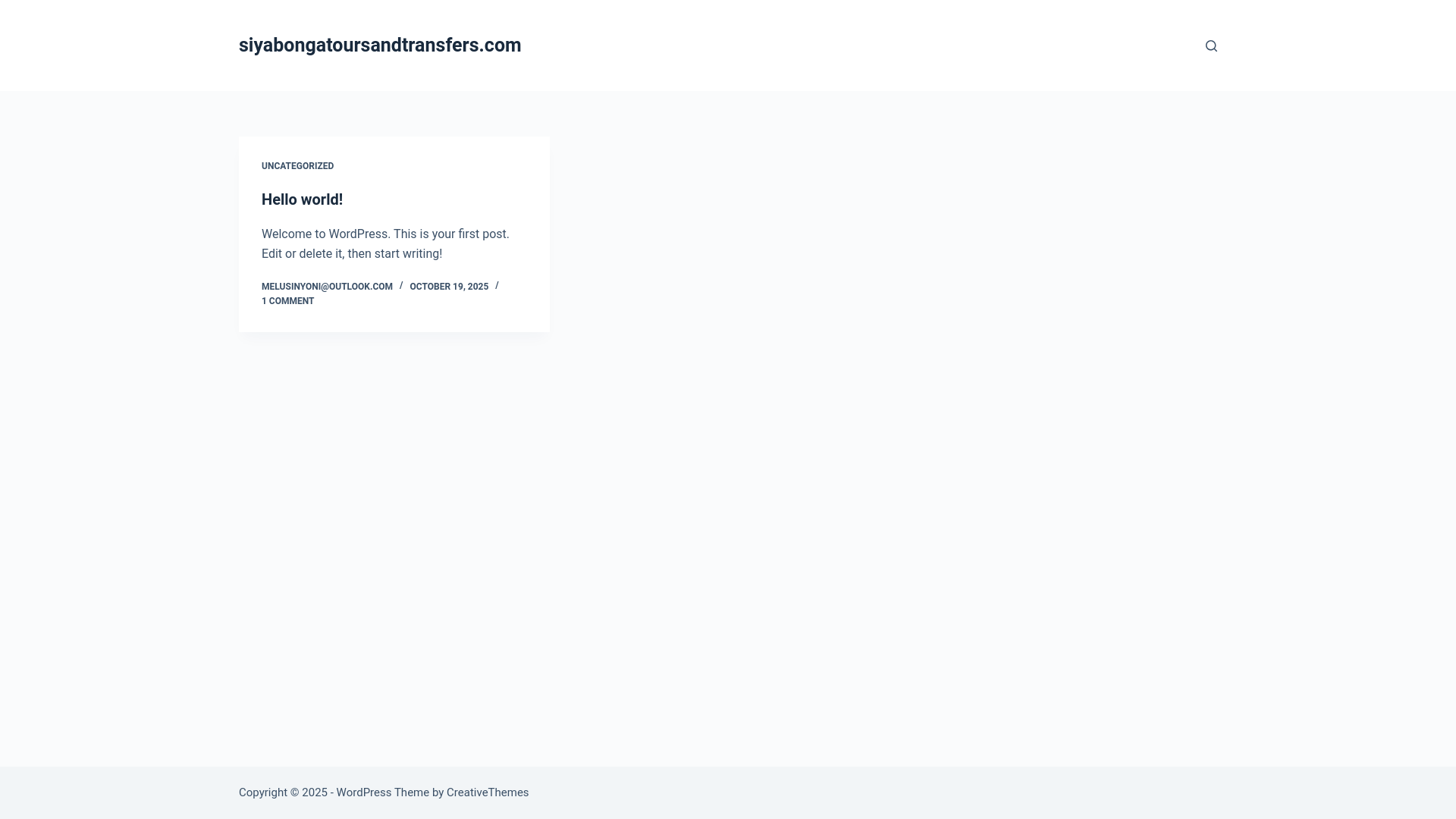 website screenshot of https://siyabongatoursandtransfers.com/