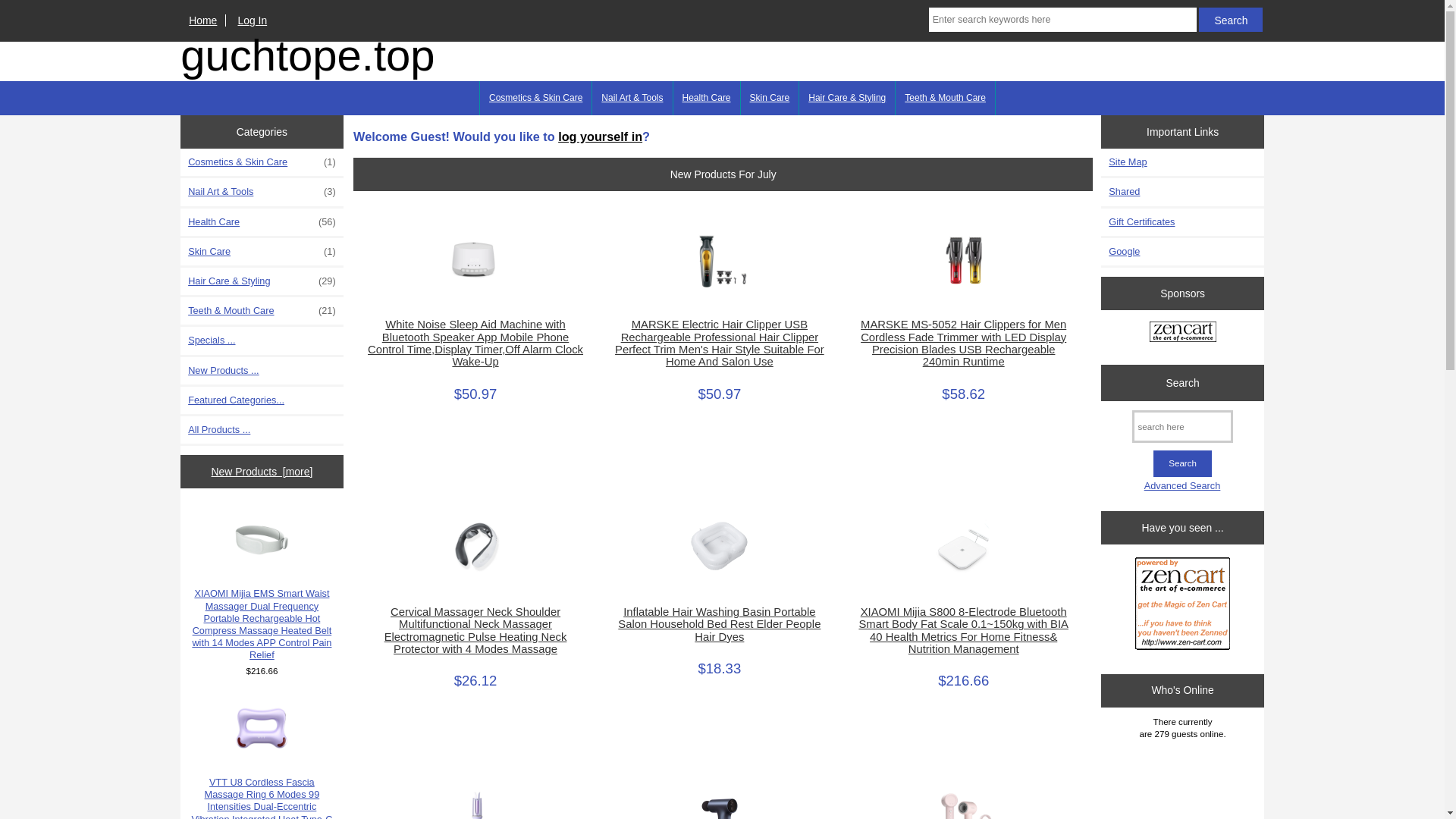website screenshot of https://guchtope.top/