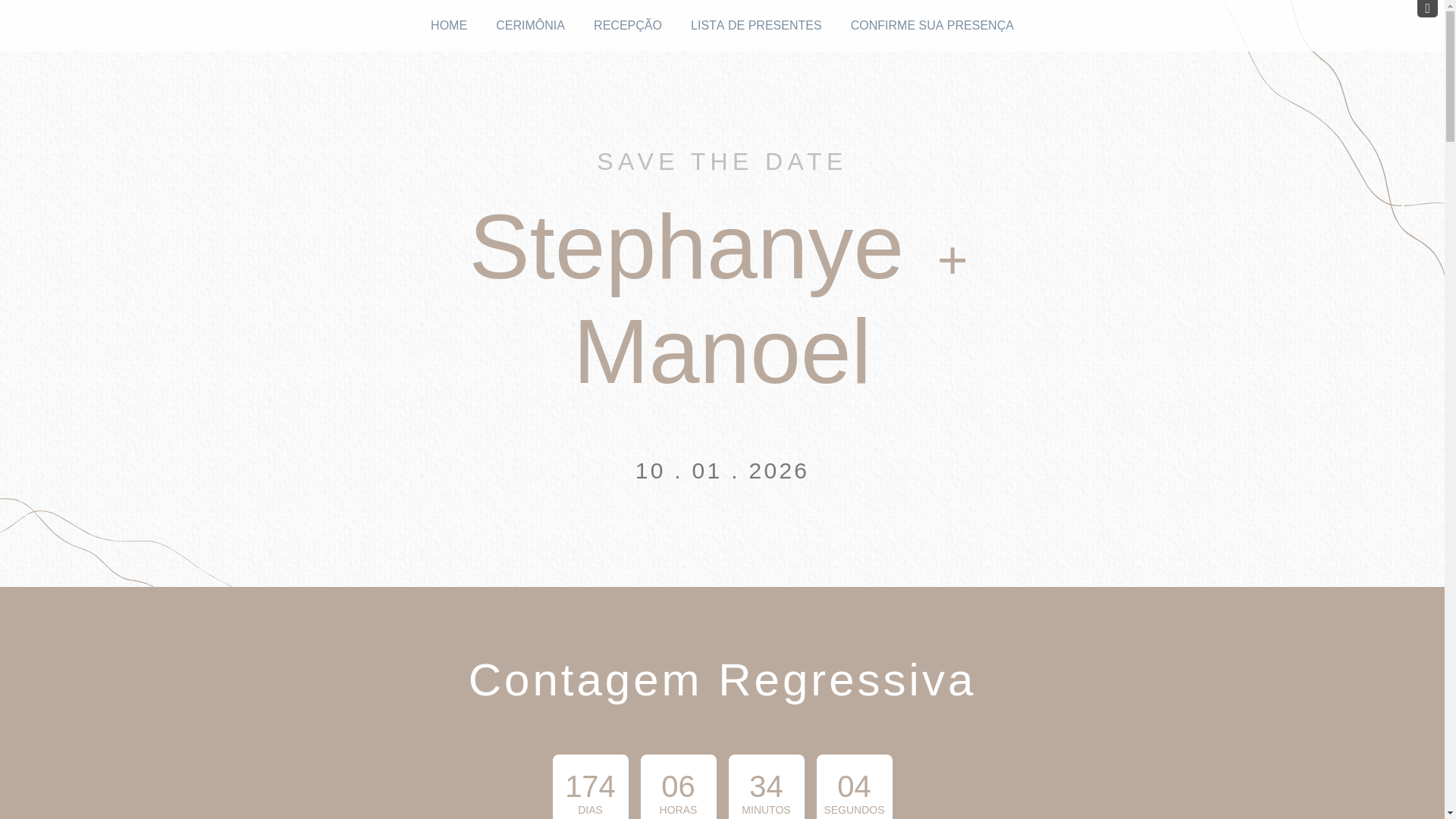 website screenshot of https://stephanye-manoel.com.br/