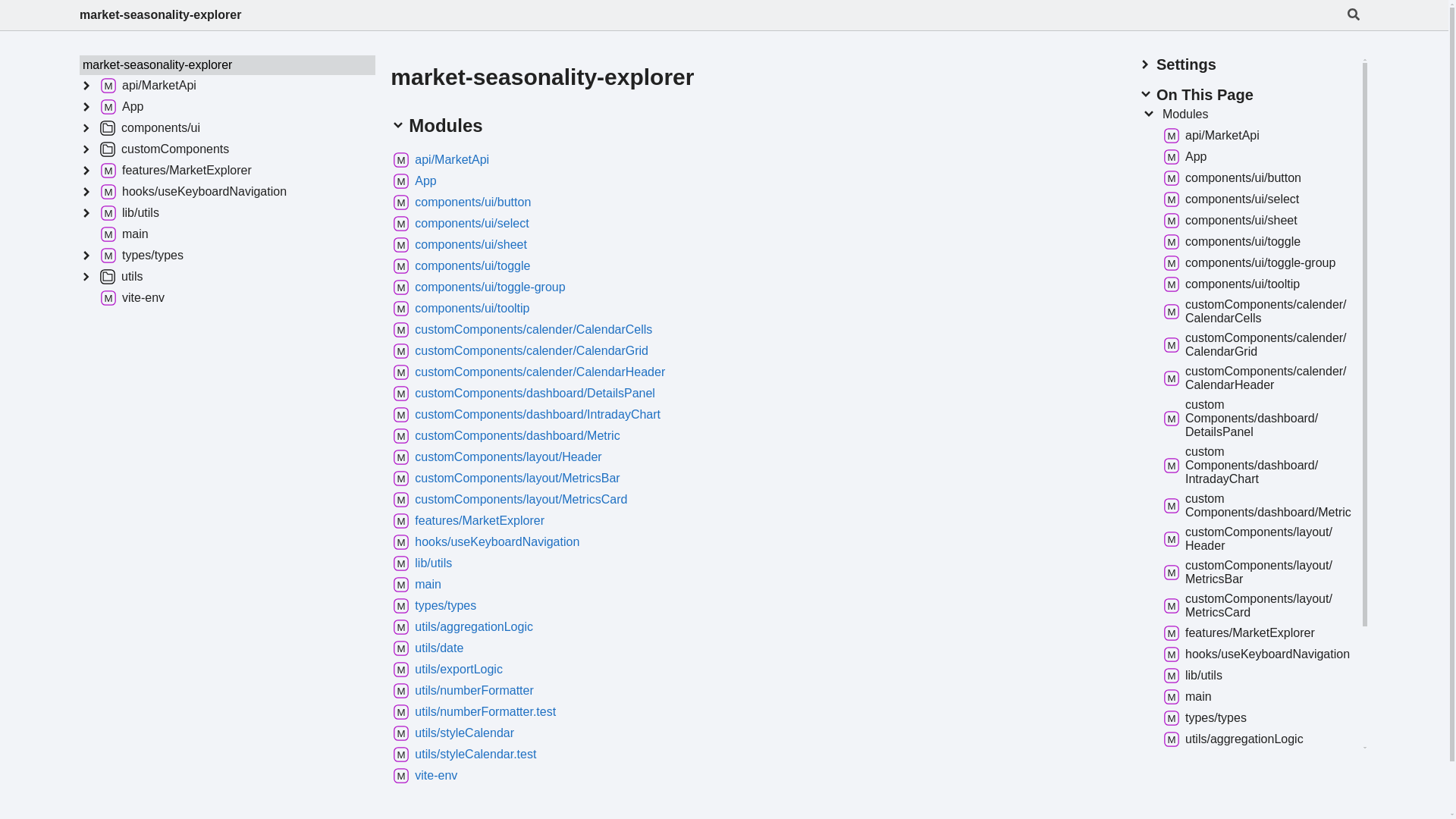 website screenshot of https://market-seasonality-explorer.pages.dev/