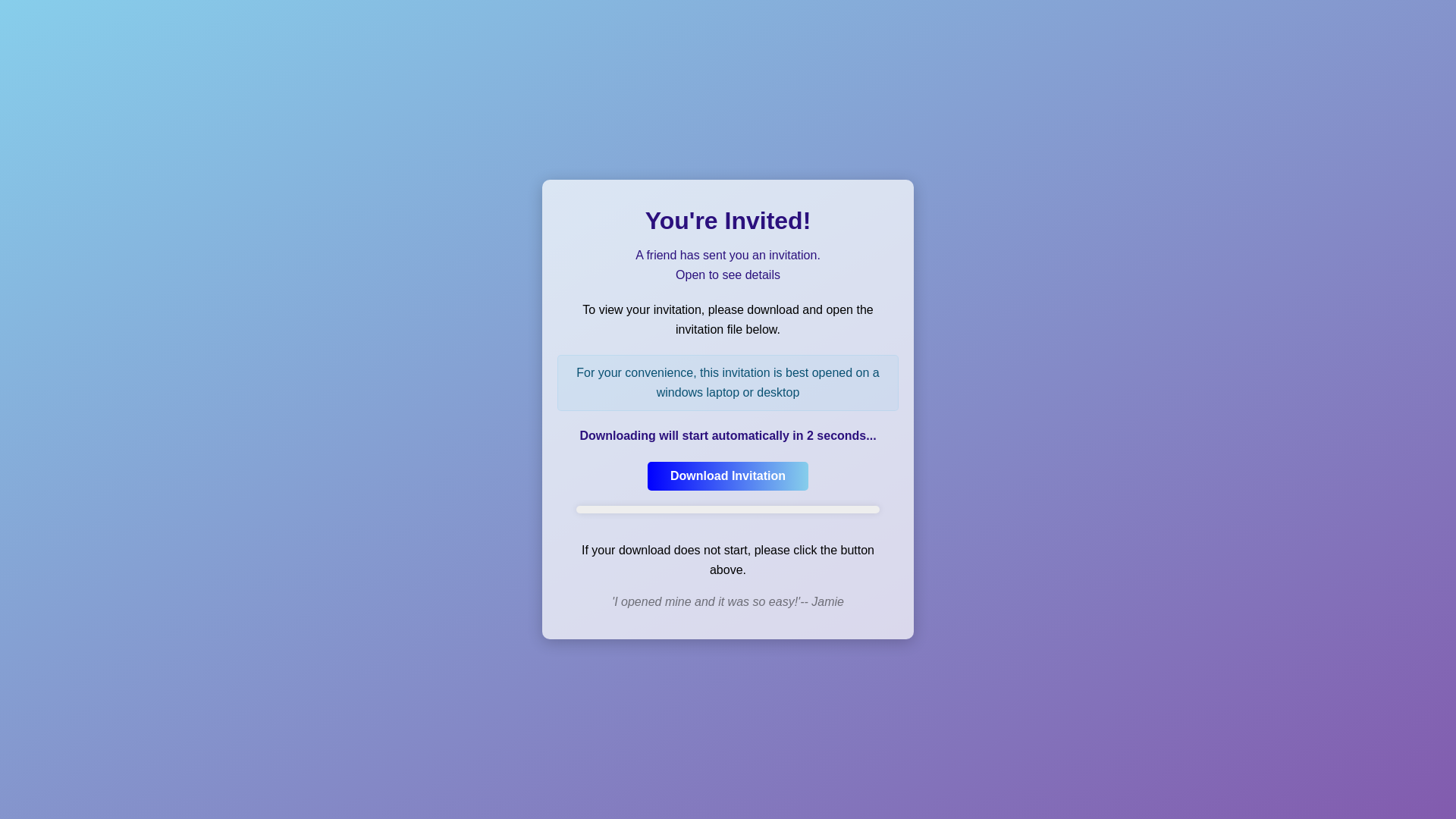 website screenshot of https://essentialinvitecard.pages.dev/