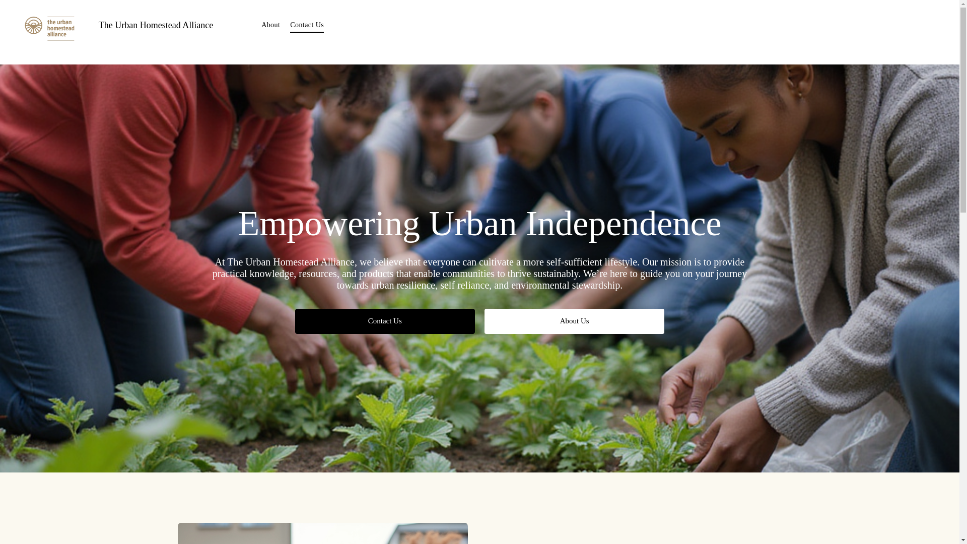 website screenshot of https://urbanhomesteadalliance.com/