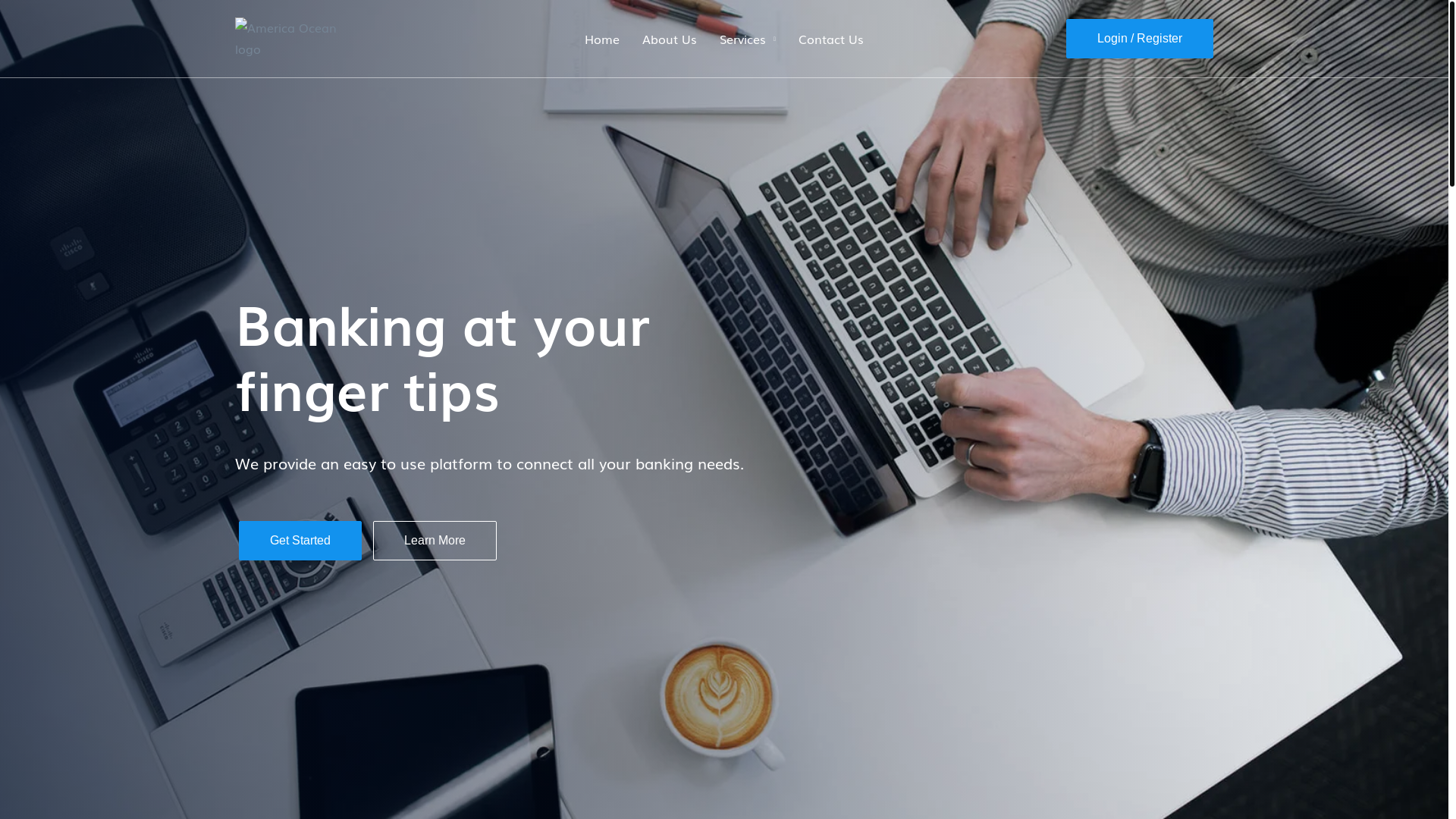 website screenshot of https://aocbk.com/