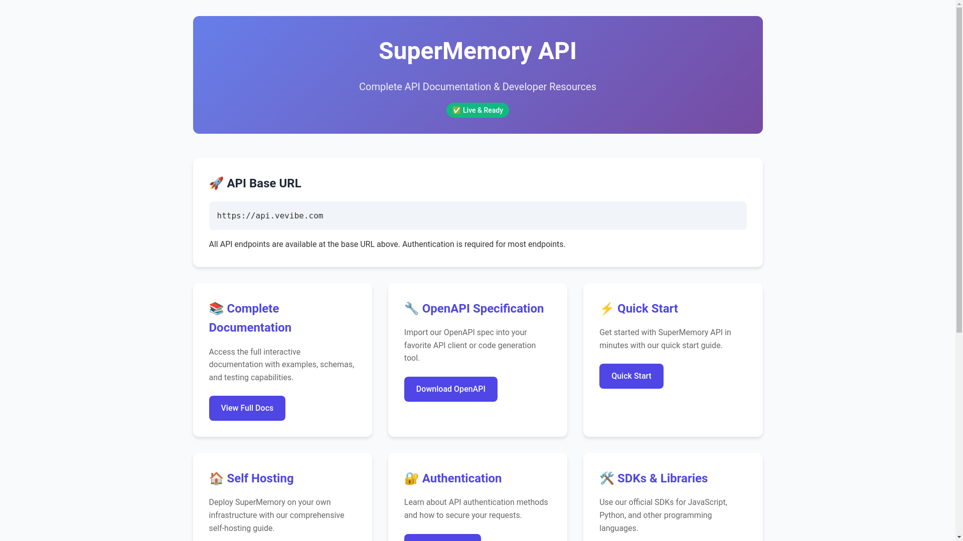 website screenshot of https://supermemory-docs-ceg.pages.dev/