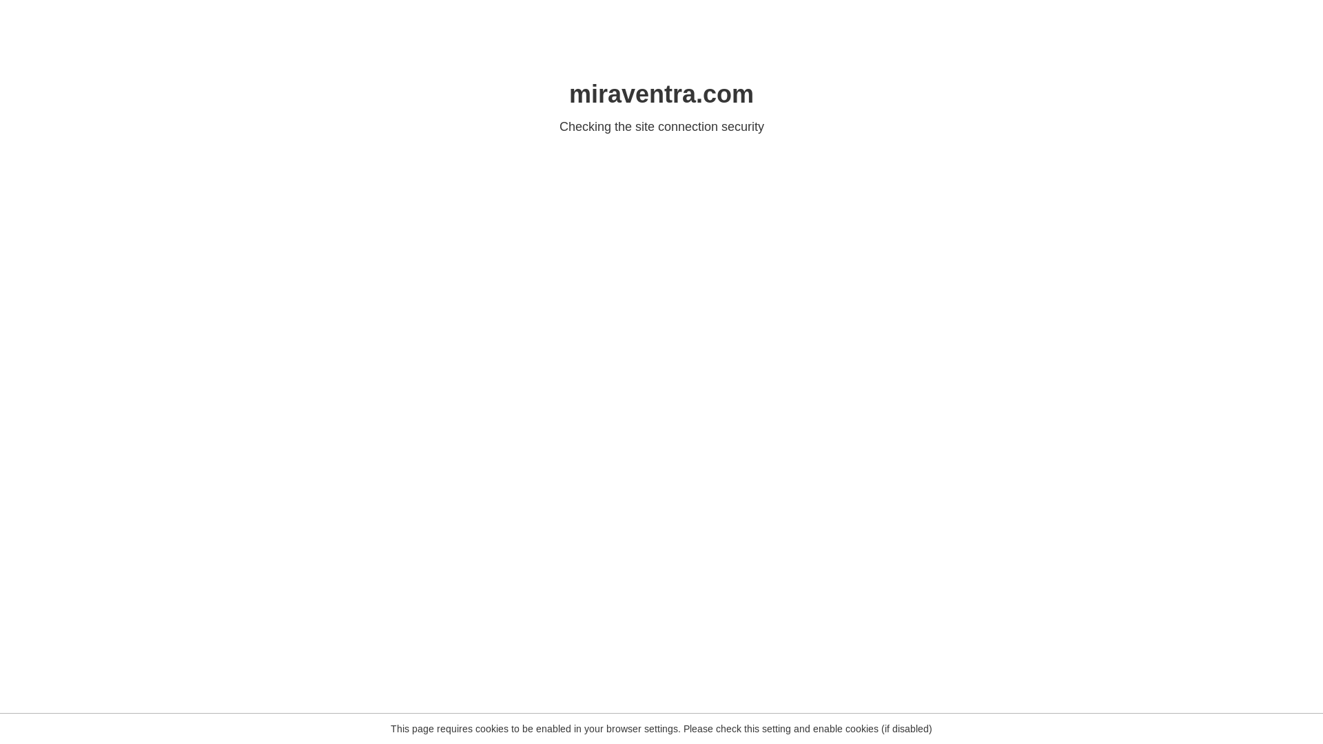 website screenshot of https://miraventra.com/
