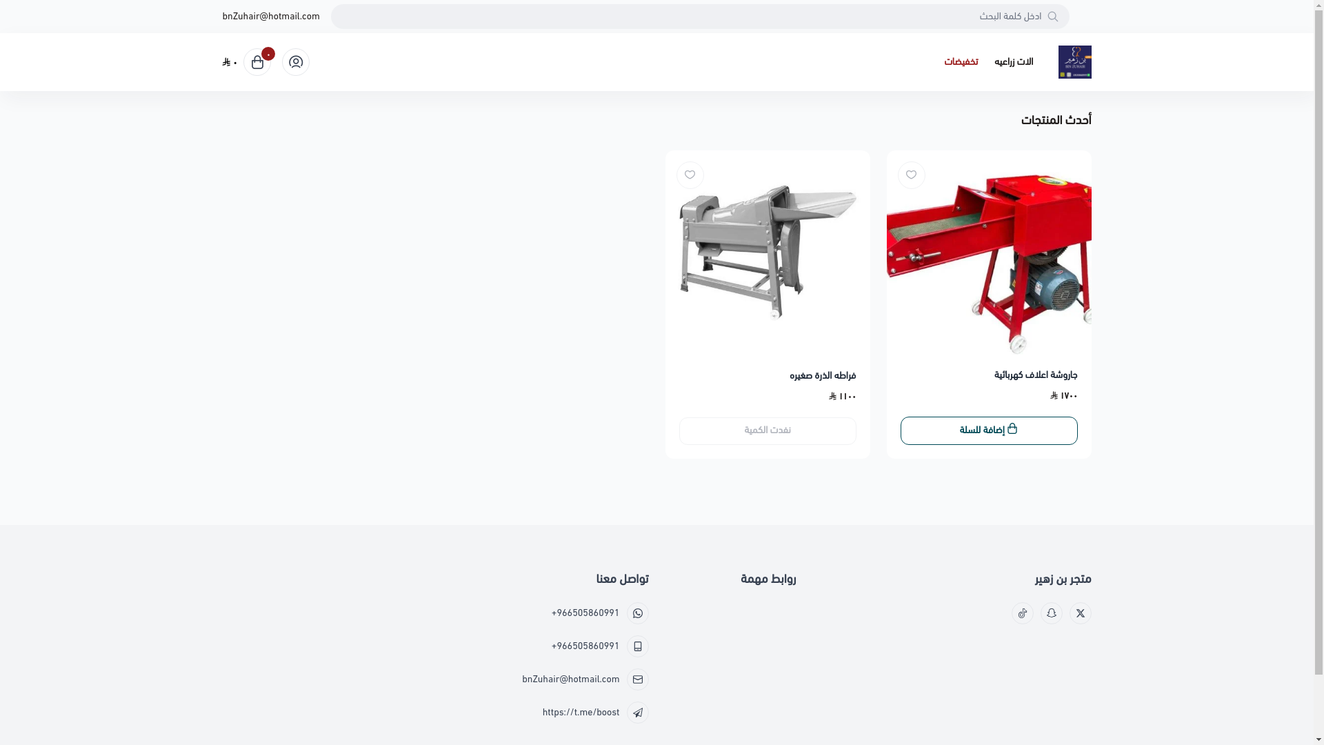 website screenshot of https://bn-zhair.com/