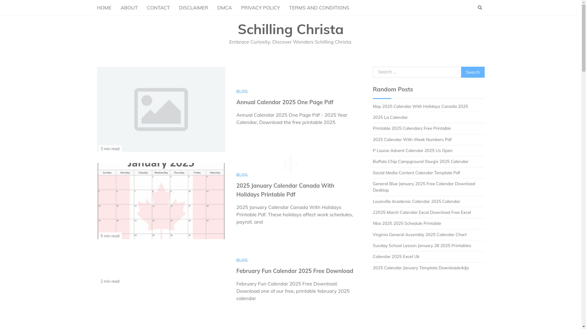 website screenshot of https://schillingchrista.pages.dev/