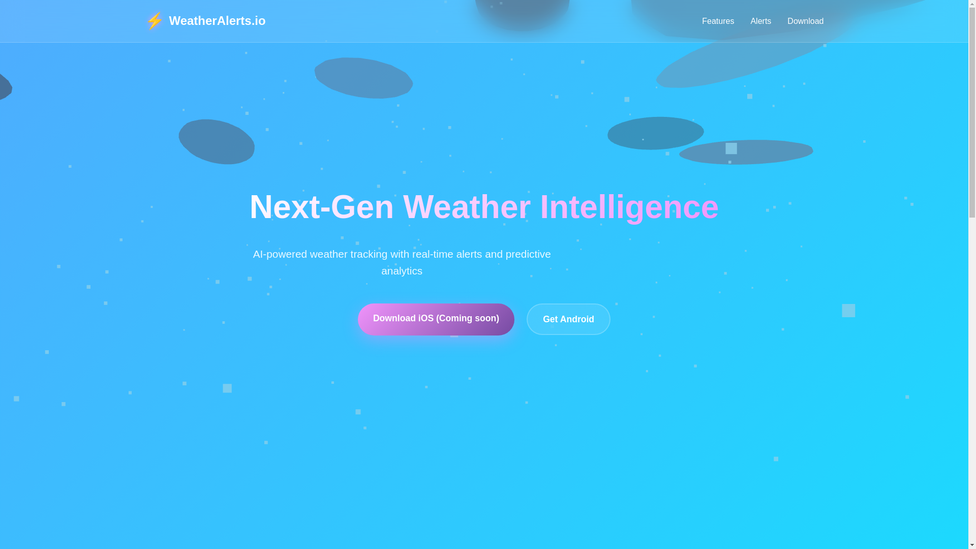 website screenshot of https://weatheralerts.pages.dev/