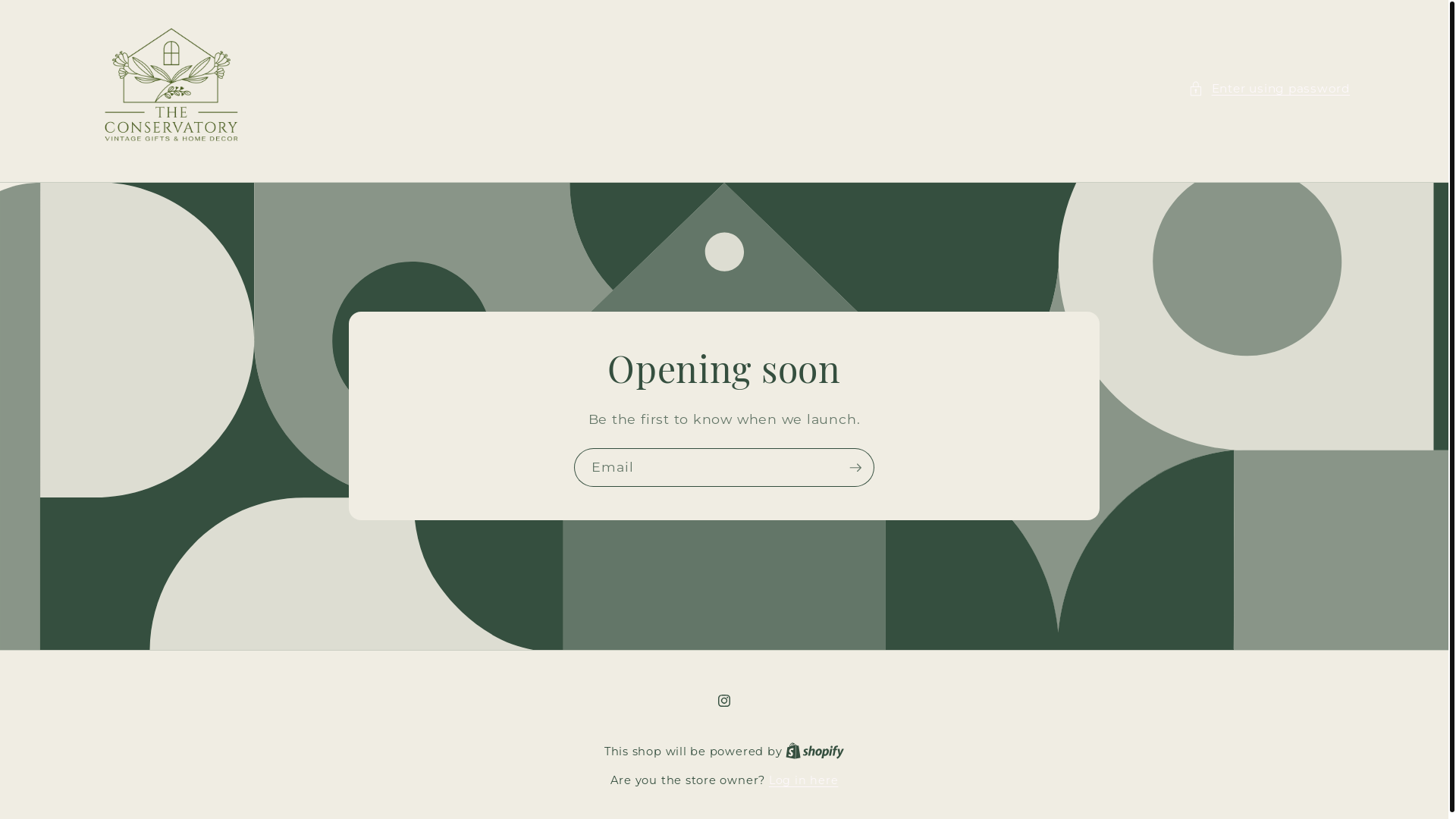 website screenshot of https://theconservatorygifts.com/