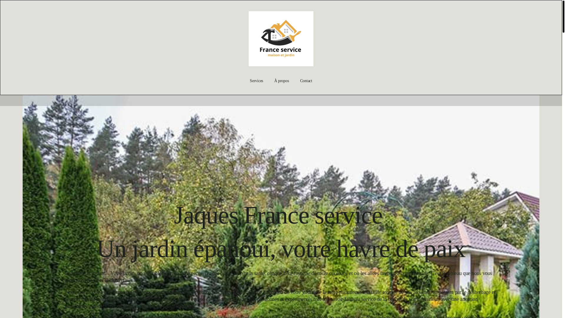 website screenshot of https://jaquesfranceservice.fr/
