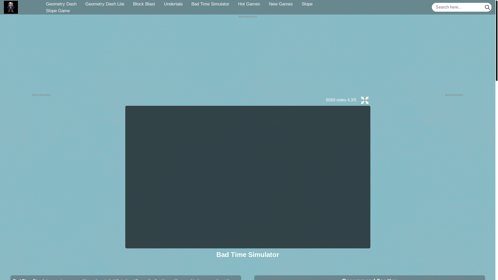 website screenshot of https://badtimesimulator.io/