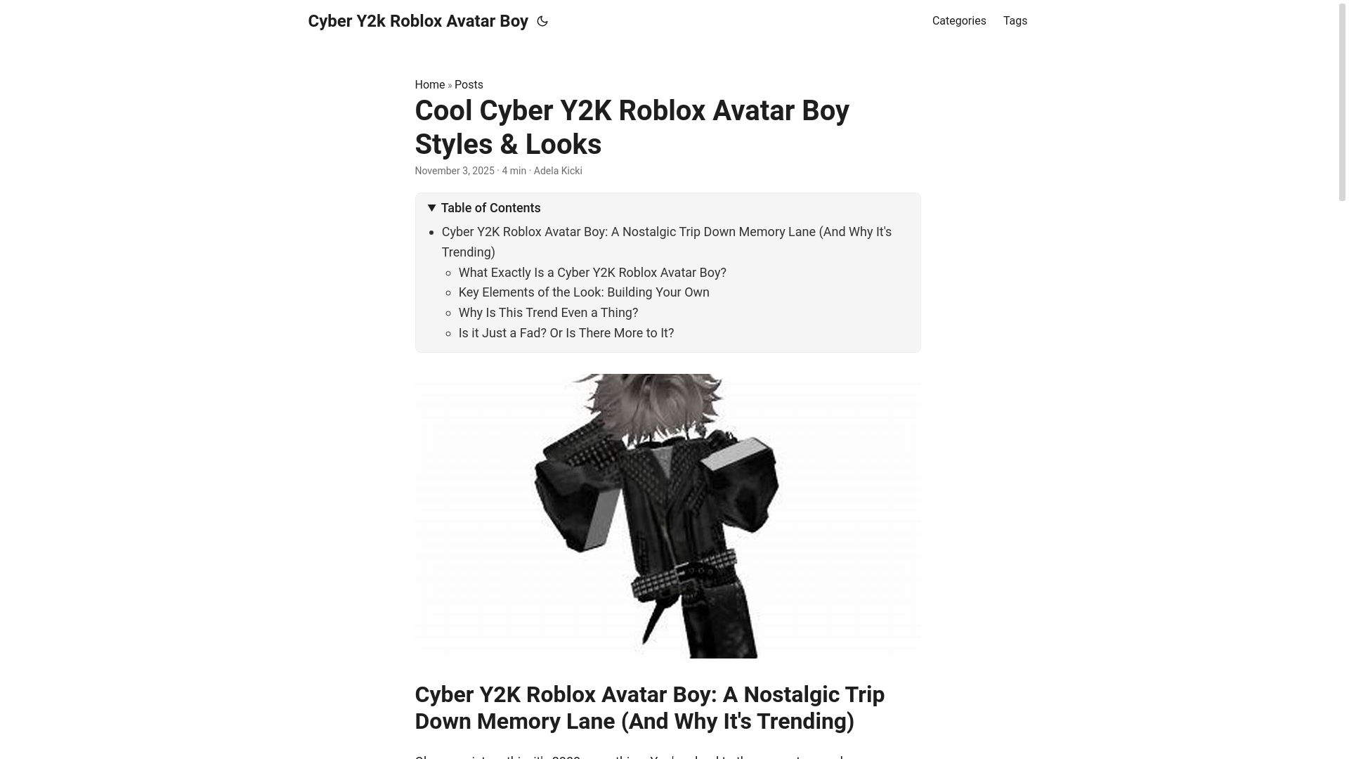 website screenshot of https://cyber-y2k-roblox-avatar-boy.pages.dev/