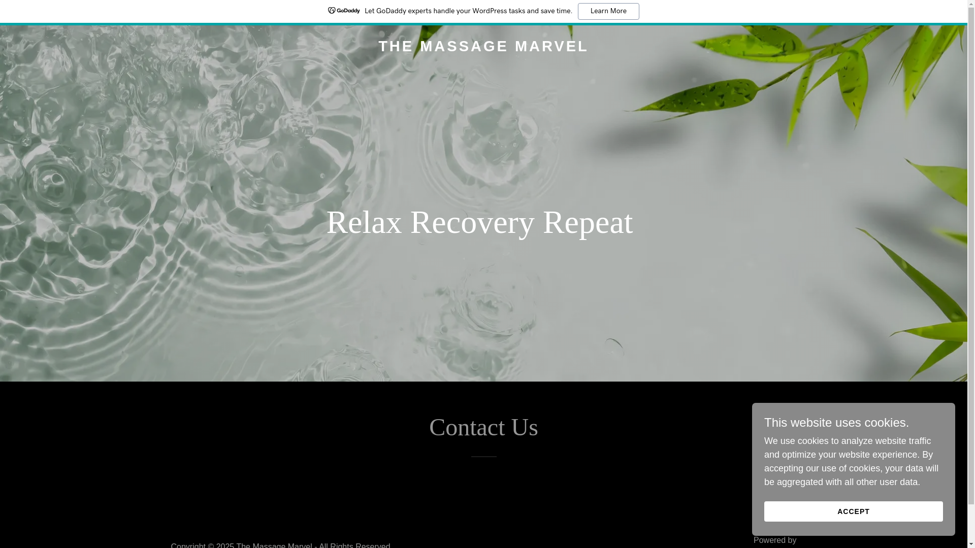 website screenshot of https://themassagemarvel.com/