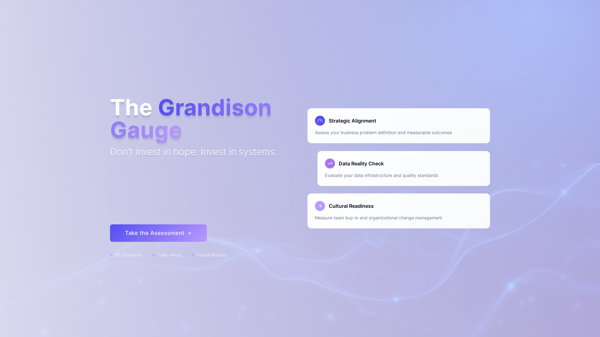 website screenshot of https://grandison-gauge.com/