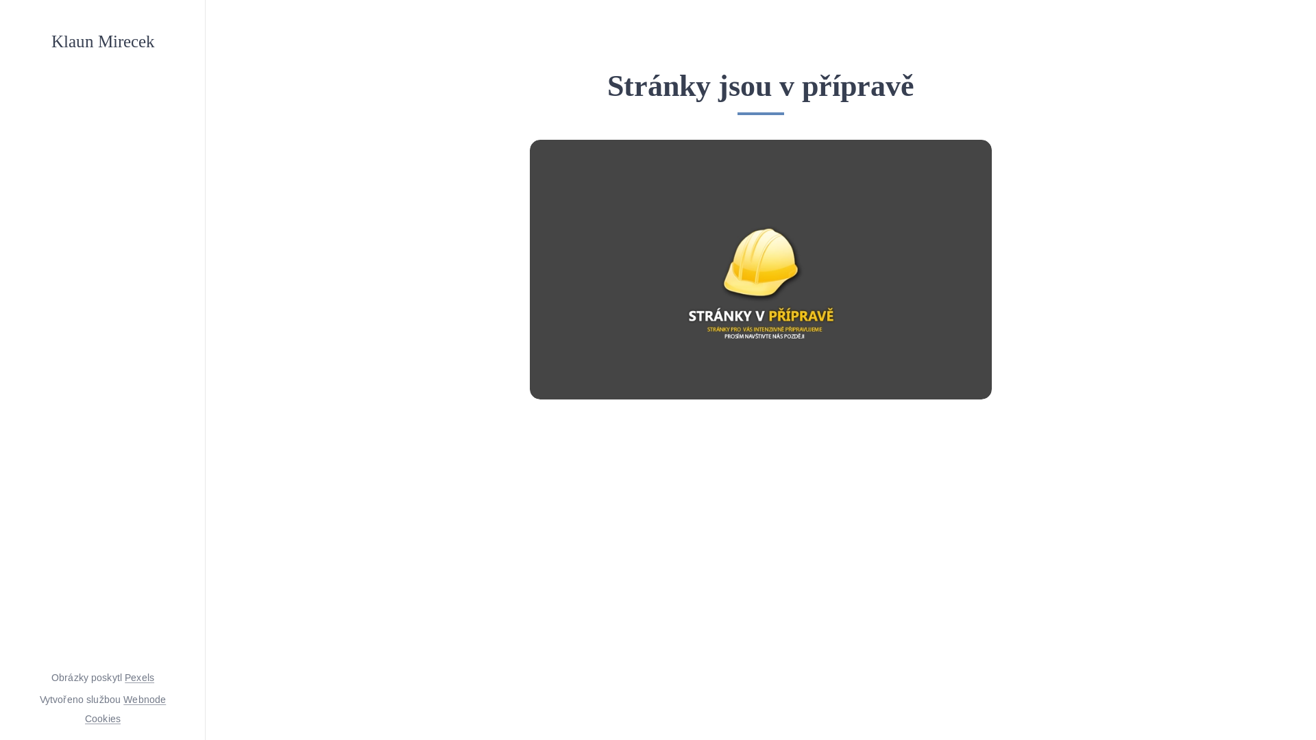 website screenshot of https://klaun-mirecek.cz/