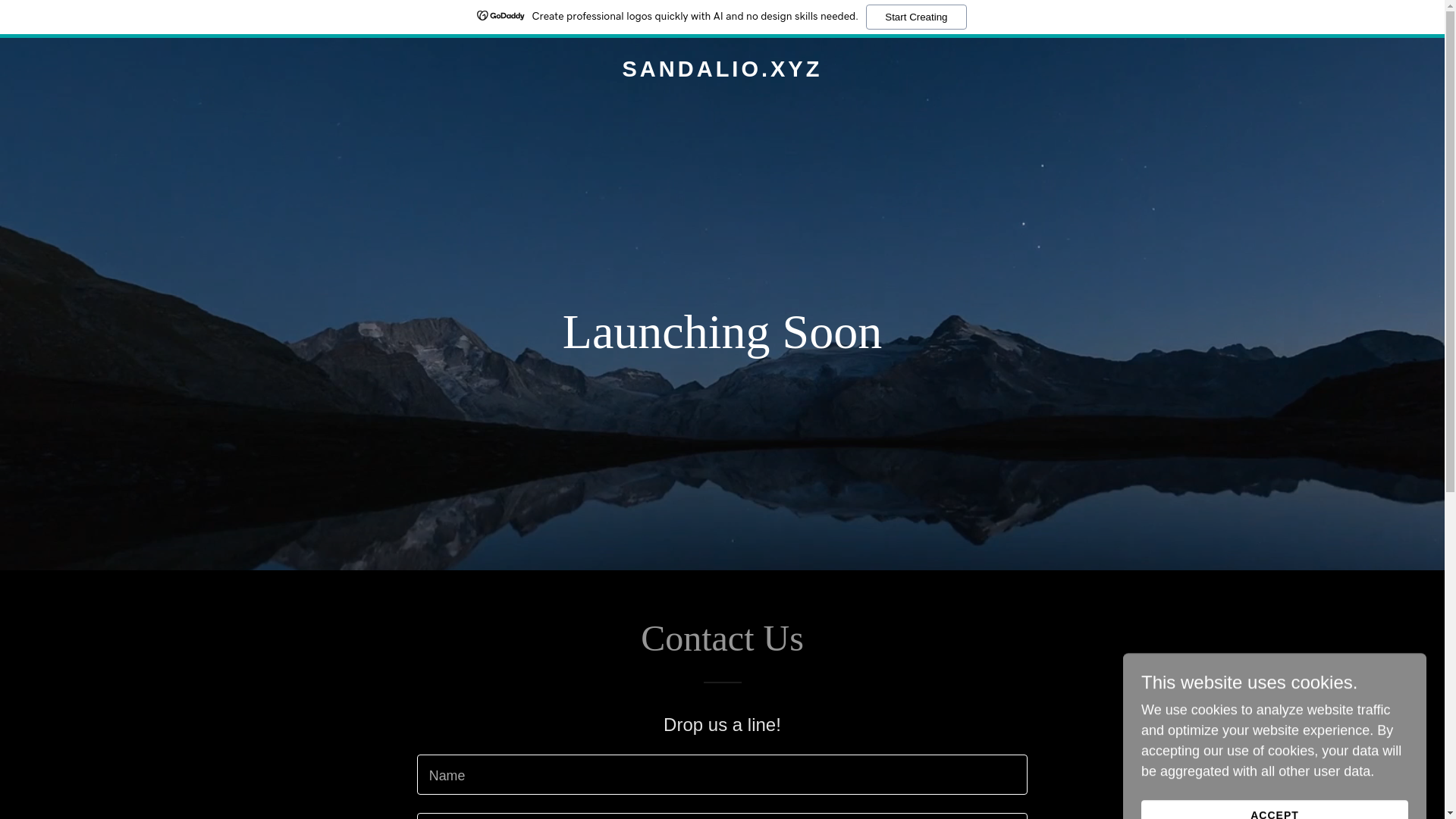 website screenshot of https://sandalio.xyz/