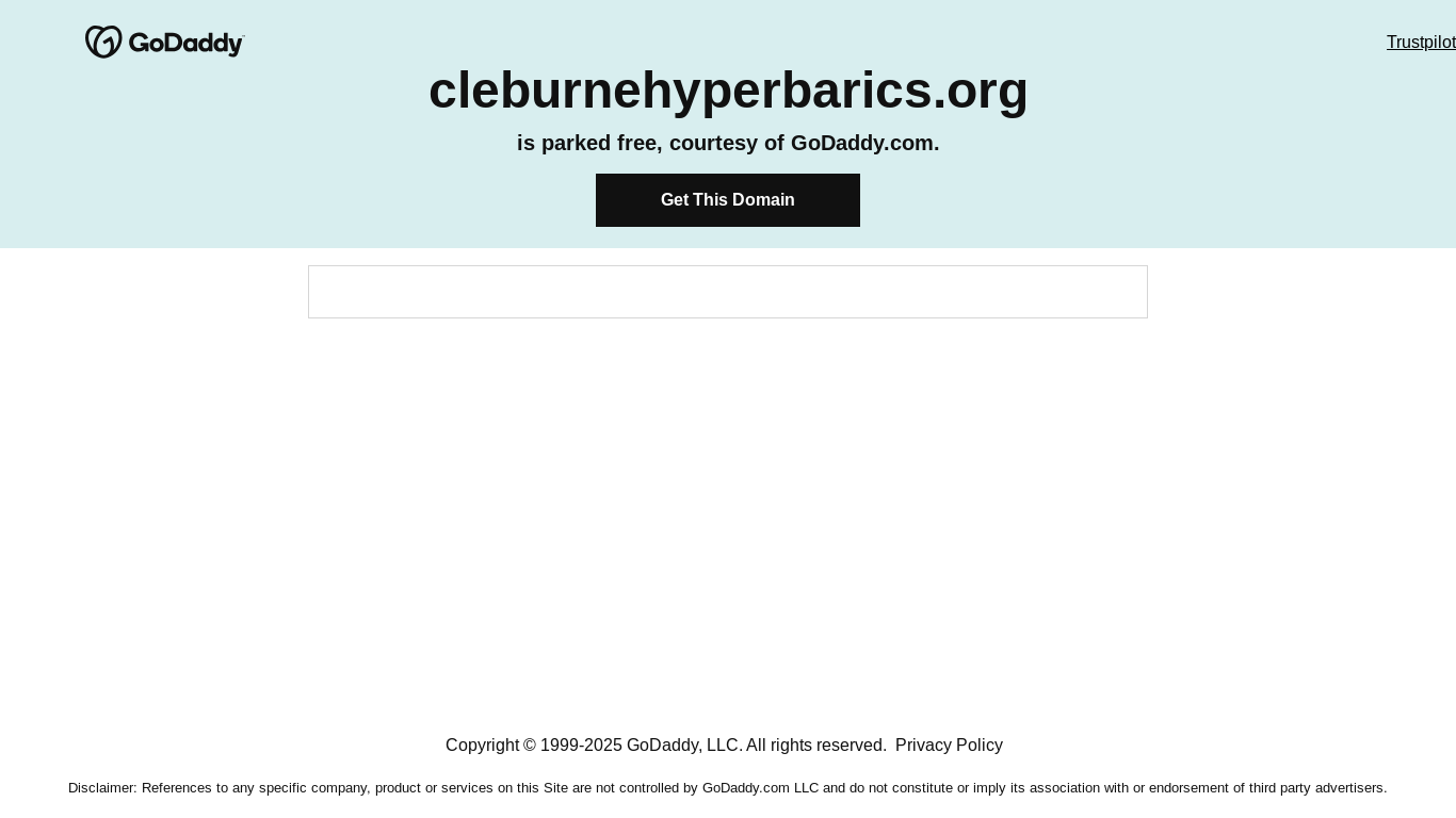 website screenshot of https://cleburnehyperbarics.org/