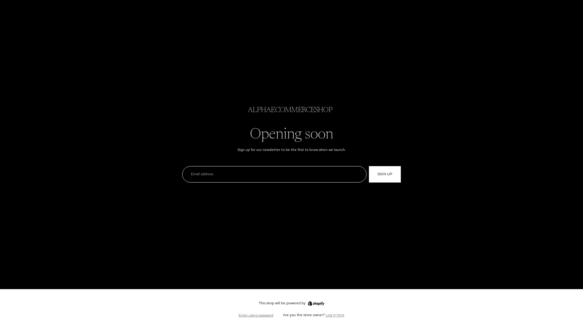 website screenshot of https://alphaecommerceshop.com/