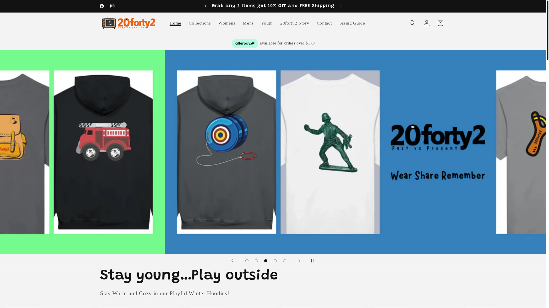 website screenshot of https://20forty2.online/