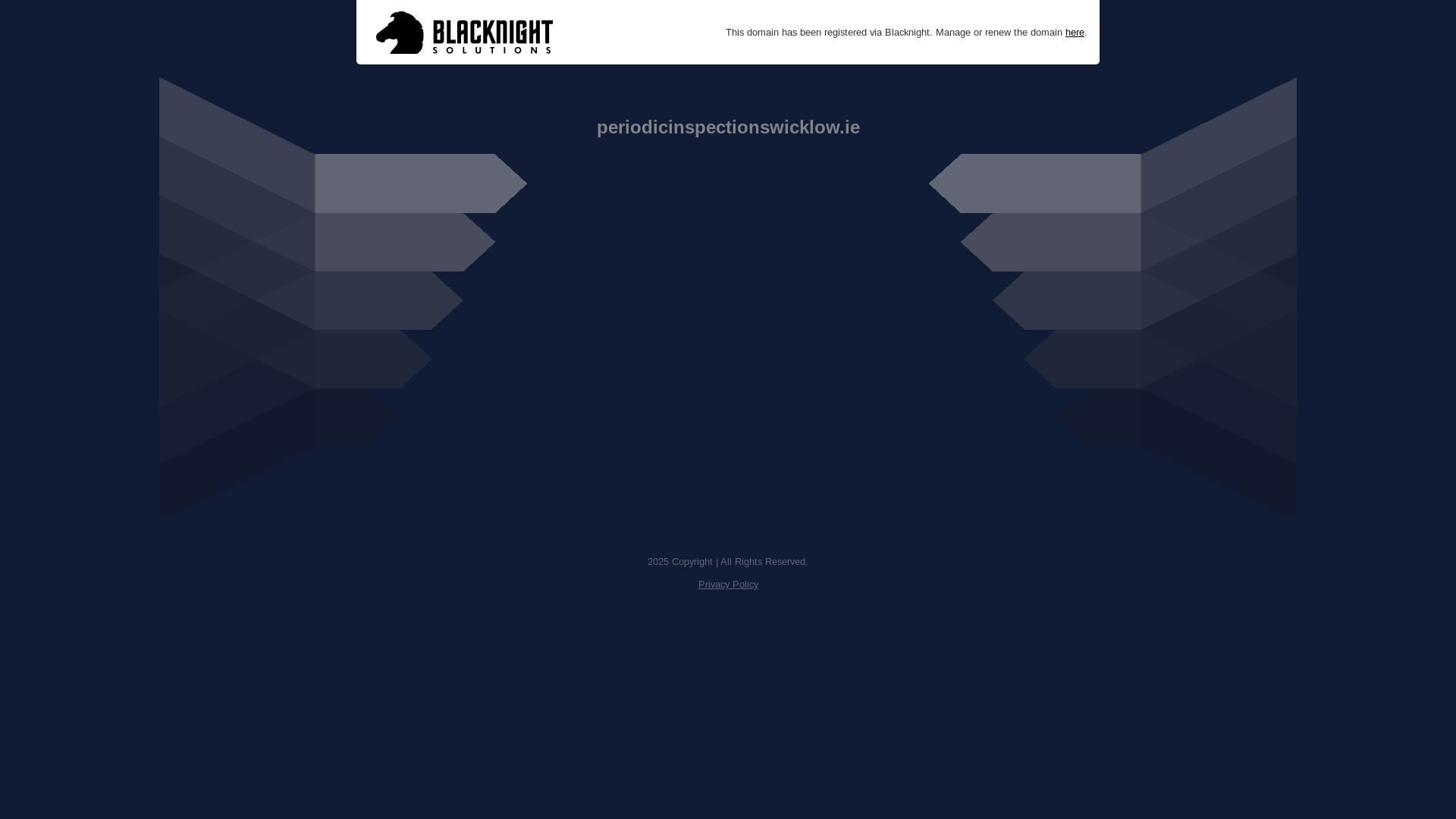 website screenshot of https://periodicinspectionswicklow.ie/