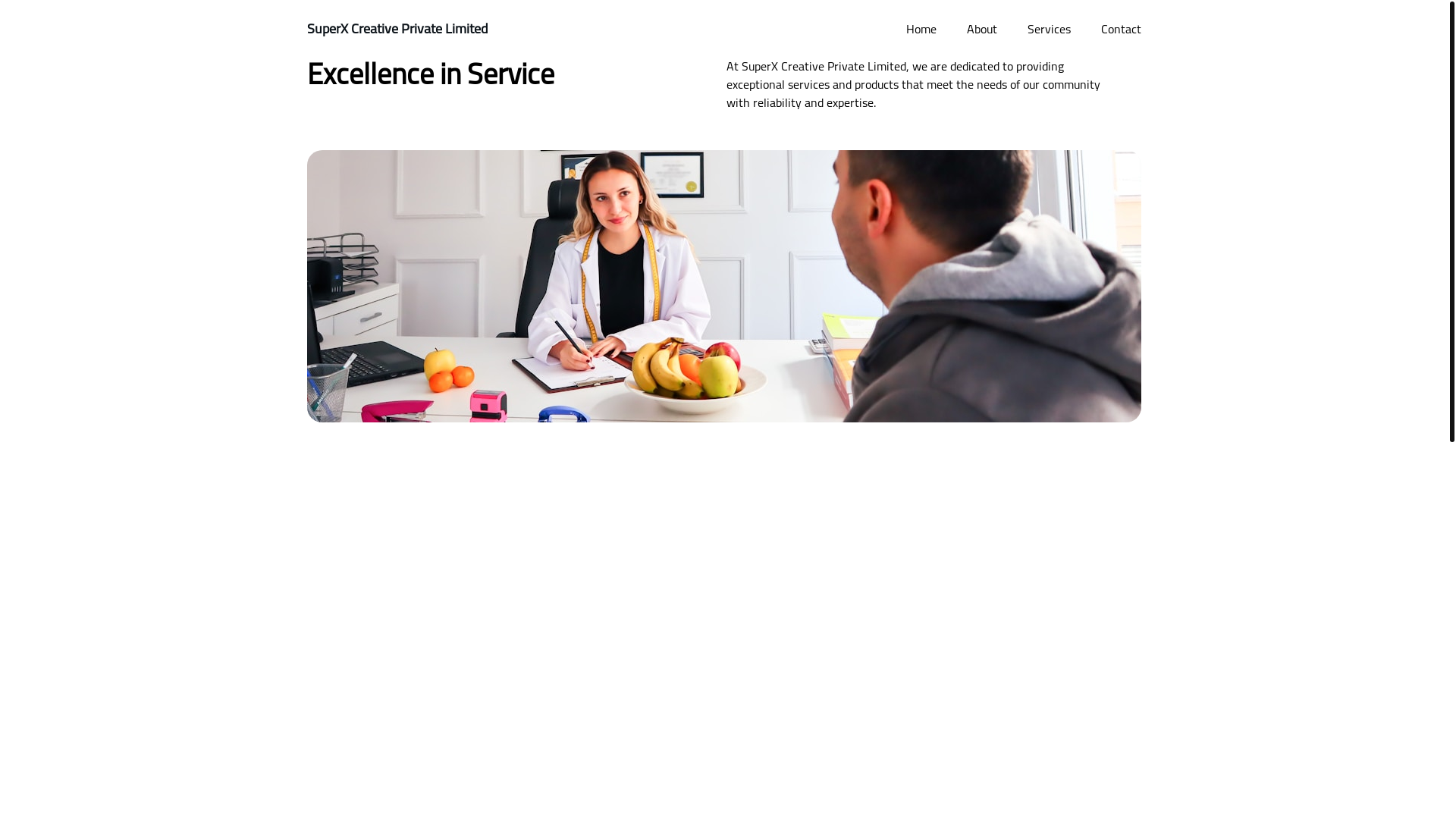 website screenshot of https://superxcreative.com/